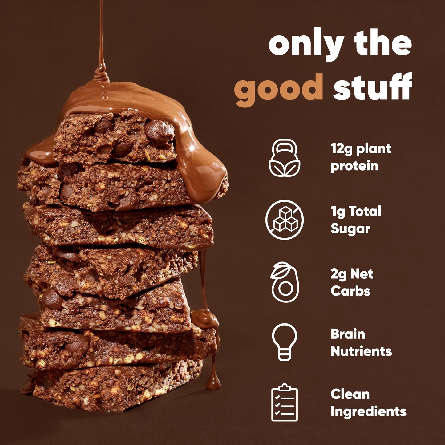 IQBAR Brain and Body Plant Protein Bars - 7 Bar Sampler Pack - Gluten Free, High Fiber, Vegan Snacks - Low Sugar Meal Replacement