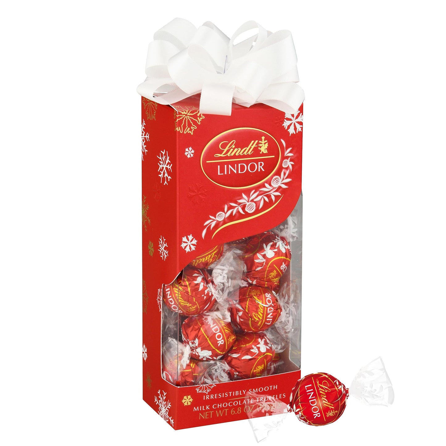 Lindt LINDOR Milk Chocolate Candy Truffles, Milk Chocolate with Smooth, Melting Truffle Center, 25.4 oz., 60 Count