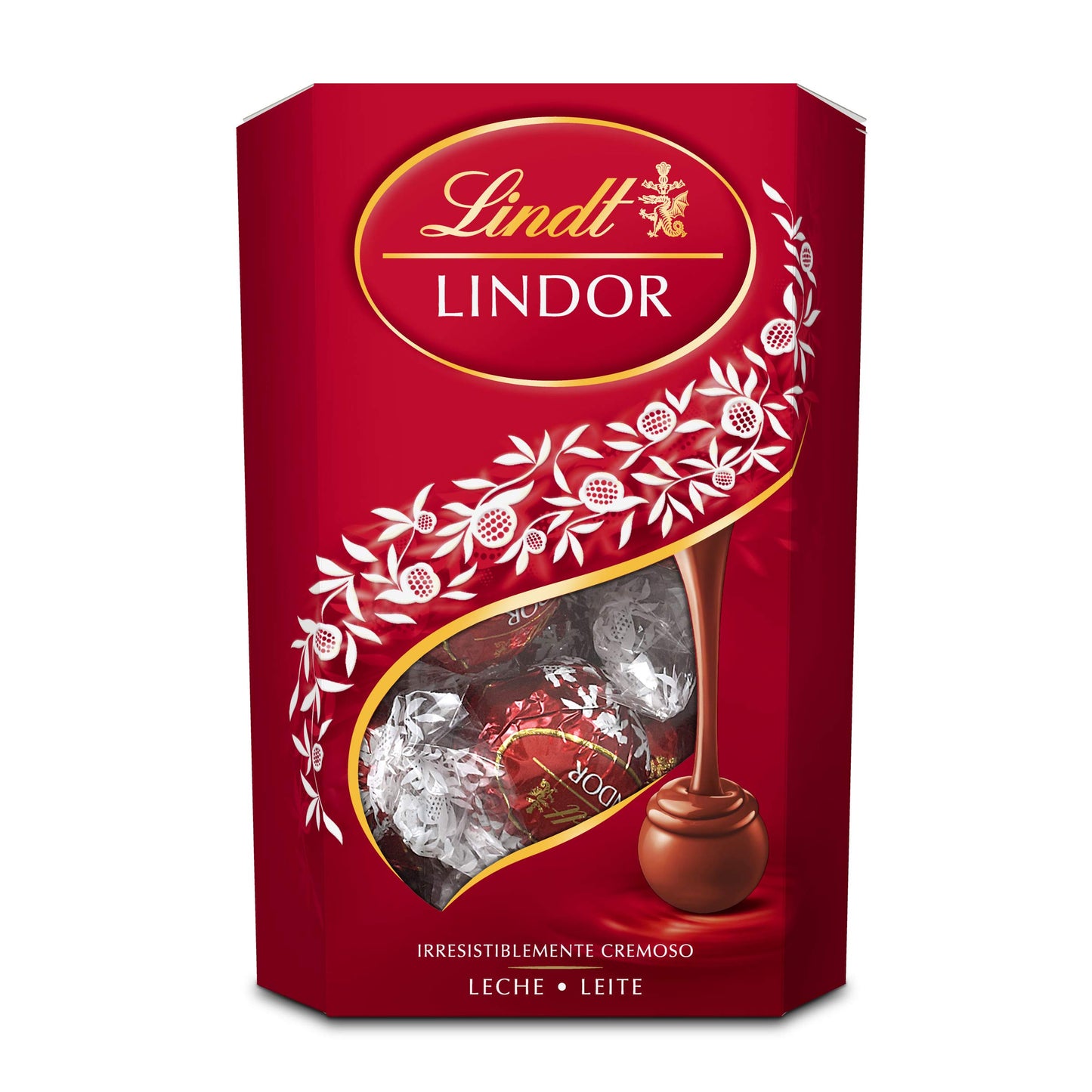 Lindt LINDOR Milk Chocolate Candy Truffles, Milk Chocolate with Smooth, Melting Truffle Center, 25.4 oz., 60 Count