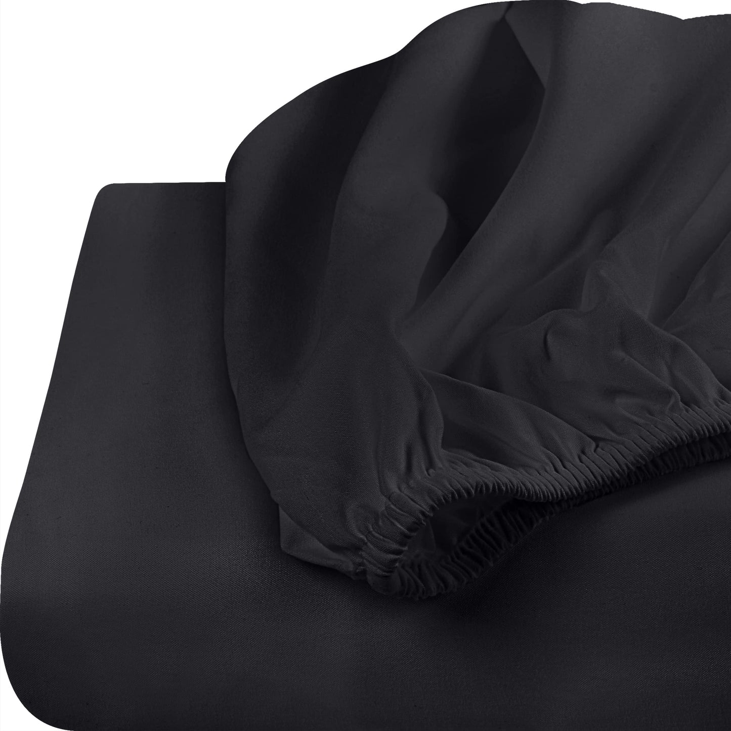 Utopia Bedding Spannbettlaken für Queensize-Betten – Großpackung mit 6 Spannbettlaken – weiche gebürstete Mikrofaser – tiefe Taschen – schrumpft und verblasst nicht – pflegeleicht (grau)