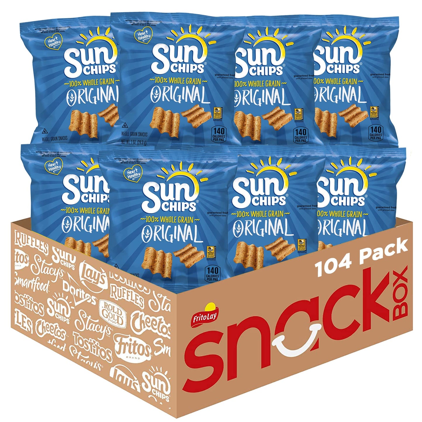SunChips Multigrain Snacks, Variety Pack, 1 Ounce (Pack of 40)