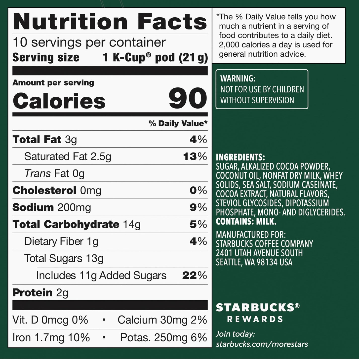 Starbucks K-Cup-Kaffeepads, natürlich aromatisiertes Kaffee-Vielfaltspaket für Keurig-Kaffeemaschinen, 100 % Arabica, 1 Schachtel (40 Pads)