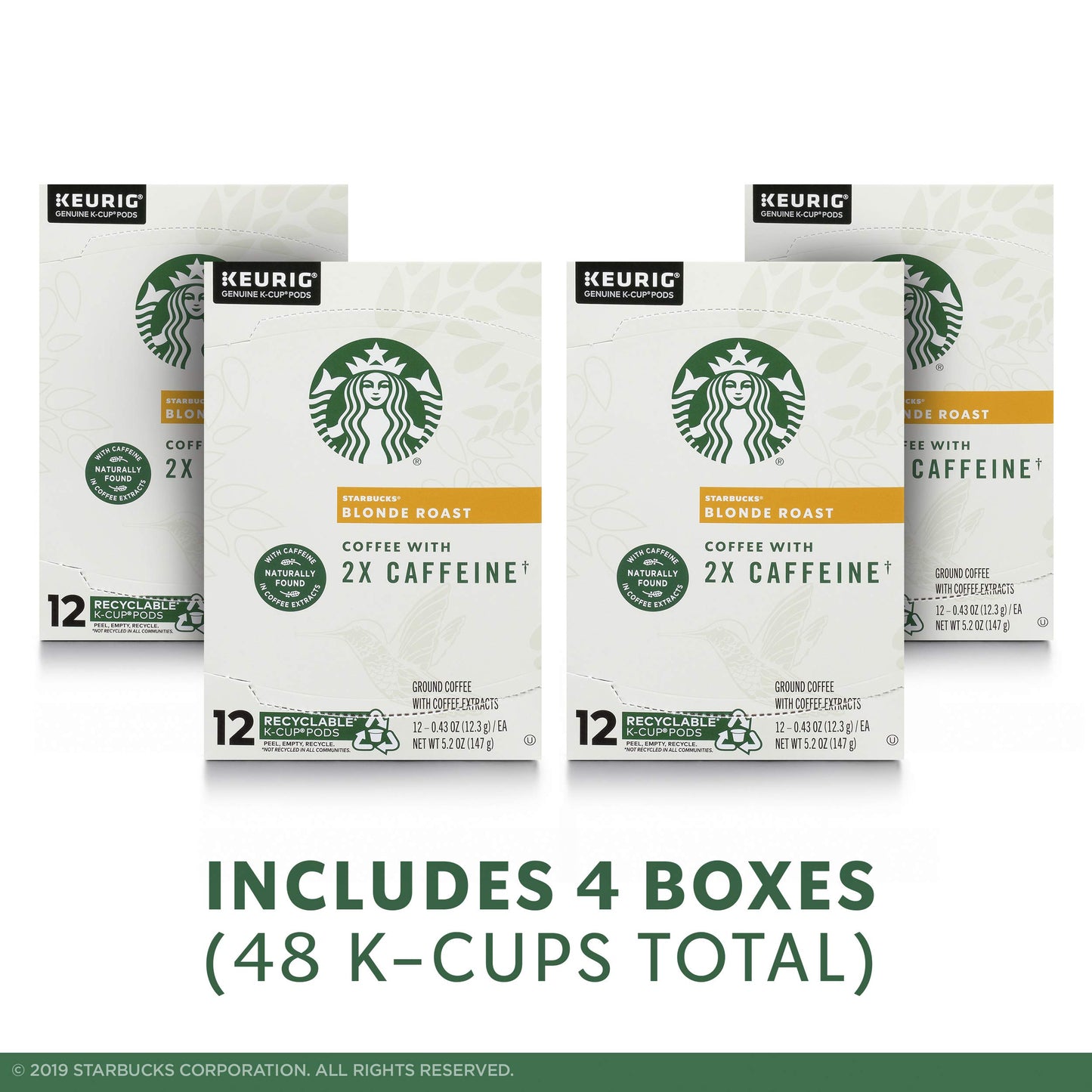 Starbucks K-Cup-Kaffeepads, natürlich aromatisiertes Kaffee-Vielfaltspaket für Keurig-Kaffeemaschinen, 100 % Arabica, 1 Schachtel (40 Pads)