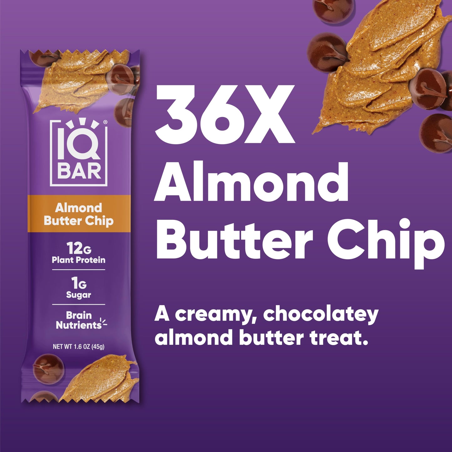 IQBAR Brain and Body Plant Protein Bars - 7 Bar Sampler Pack - Gluten Free, High Fiber, Vegan Snacks - Low Sugar Meal Replacement