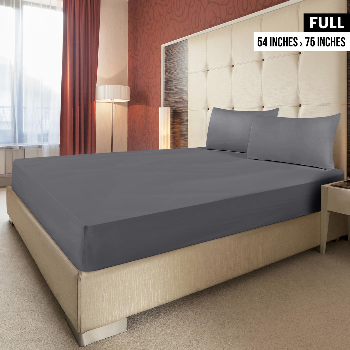 Utopia Bedding Spannbettlaken für Queensize-Betten – Großpackung mit 6 Spannbettlaken – weiche gebürstete Mikrofaser – tiefe Taschen – schrumpft und verblasst nicht – pflegeleicht (grau)