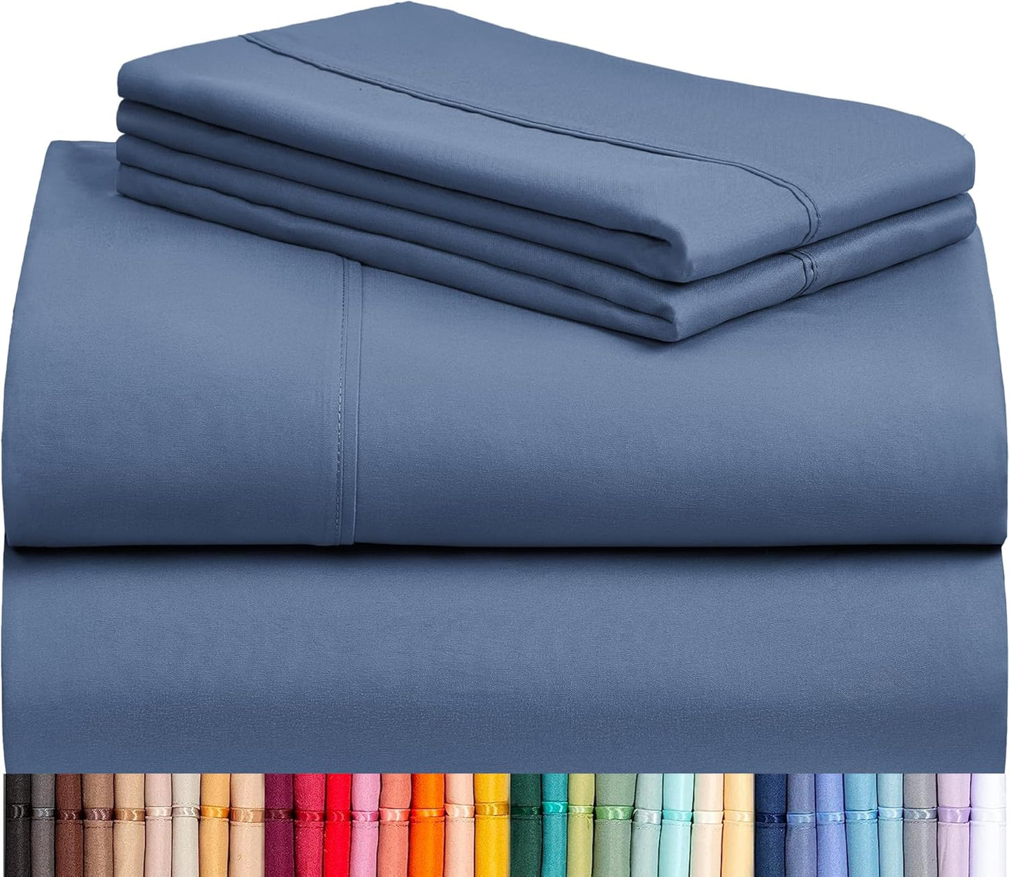 LClub Luxury 4-Piece Cooling Microfiber Sheet Set