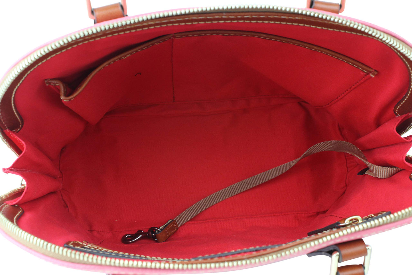 Dooney & Bourke Women's Zip Zip Satchel in Pebble Grain Leather, Large Handbag with Adjustable & Detachable Shoulder Strap