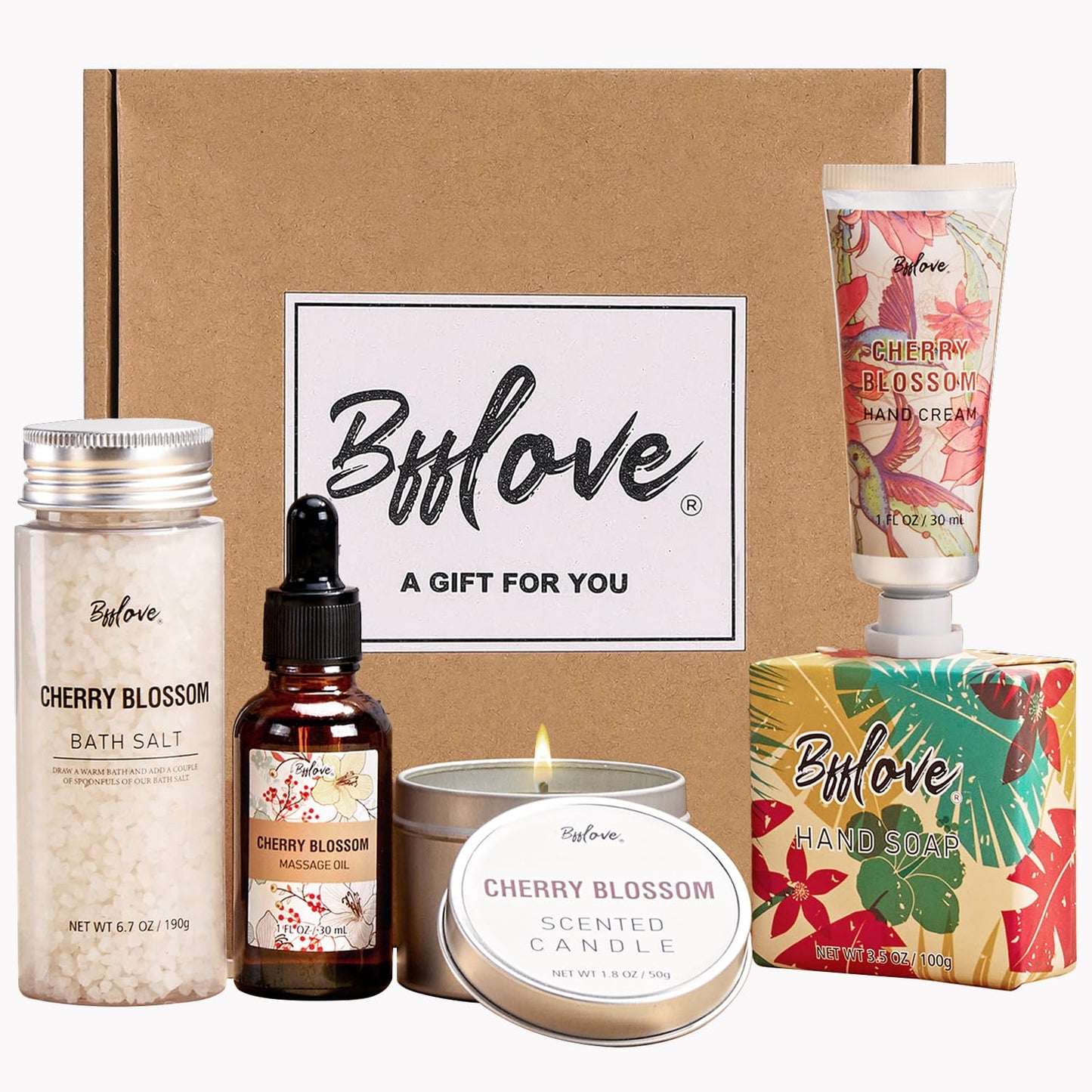 Spa-Geschenke für Frauen, Geschenkset, Selbstpflegeset, Geburtstagsgeschenke, 5-teiliges Rosenbadeset mit Massageöl, Badebombe, Salzpeeling, Seife, Handcreme, Weihnachtsgeschenke für Mama