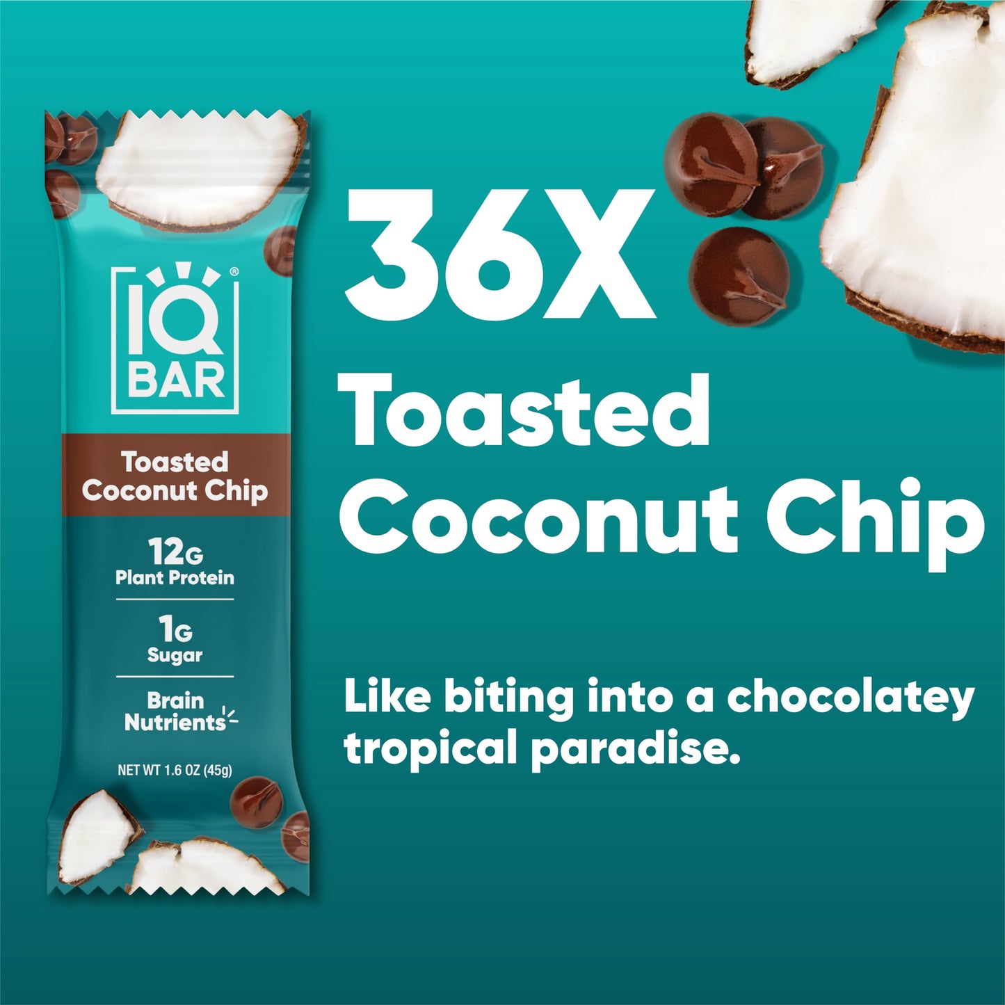IQBAR Brain and Body Plant Protein Bars - 7 Bar Sampler Pack - Gluten Free, High Fiber, Vegan Snacks - Low Sugar Meal Replacement