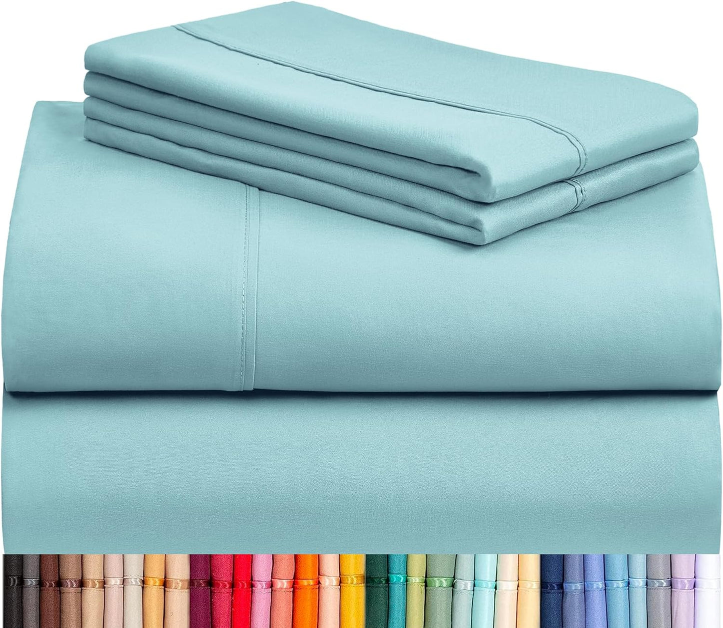 LClub Luxury 4-Piece Cooling Microfiber Sheet Set