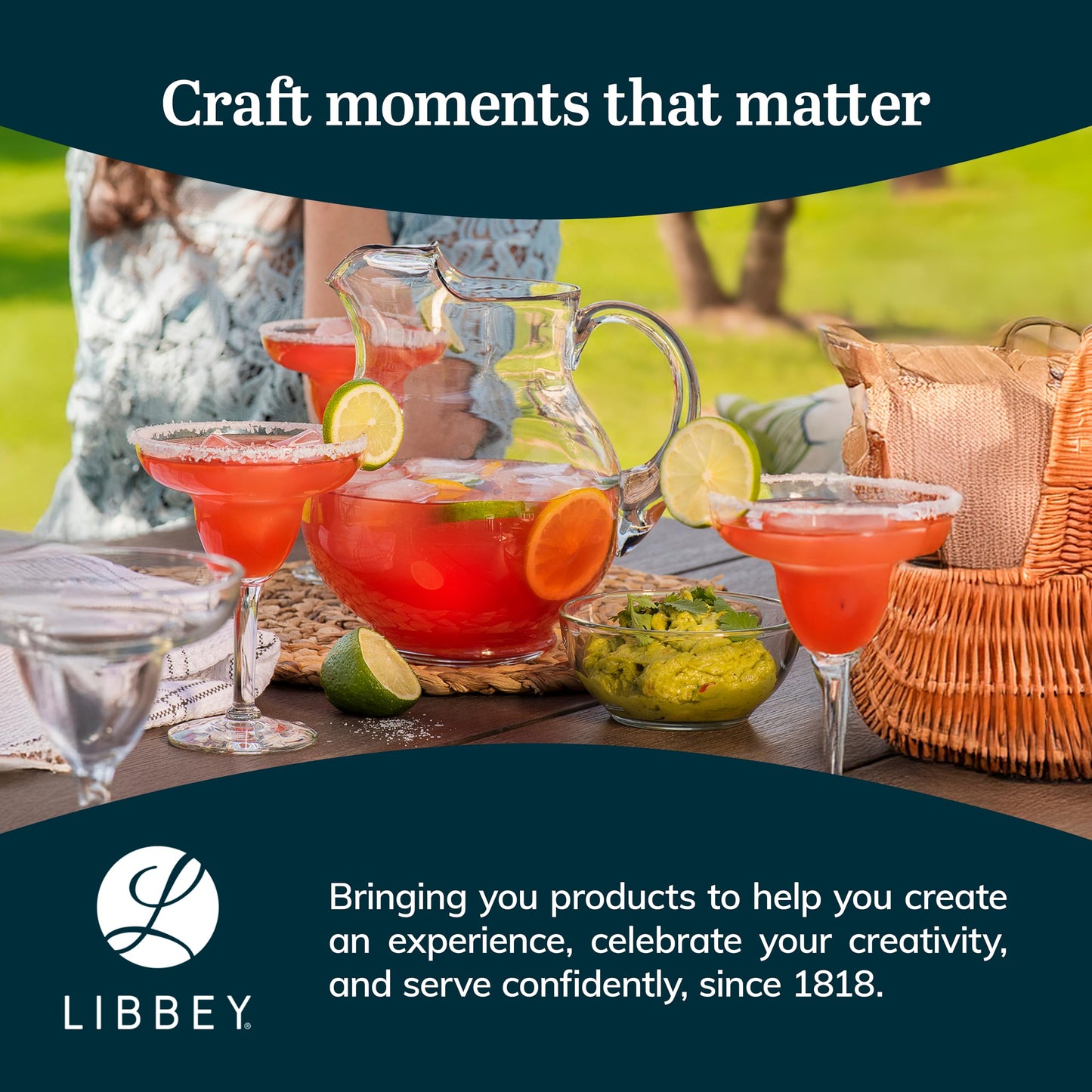 Libbey Acapulco Large Glass Pitcher Set of 2, 89 Oz, Clear, Tall Bubble Glass Pitchers with Handle, Modern Pitcher Set for Iced Tea, Punch, and More