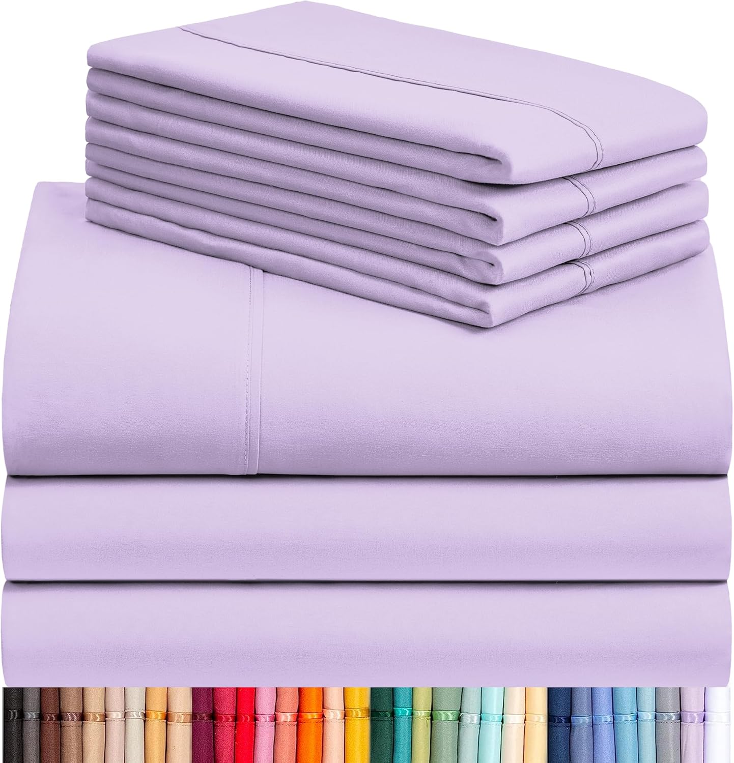 LClub Luxury 4-Piece Cooling Microfiber Sheet Set
