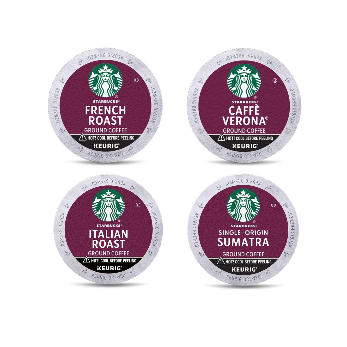 Starbucks K-Cup-Kaffeepads, natürlich aromatisiertes Kaffee-Vielfaltspaket für Keurig-Kaffeemaschinen, 100 % Arabica, 1 Schachtel (40 Pads)