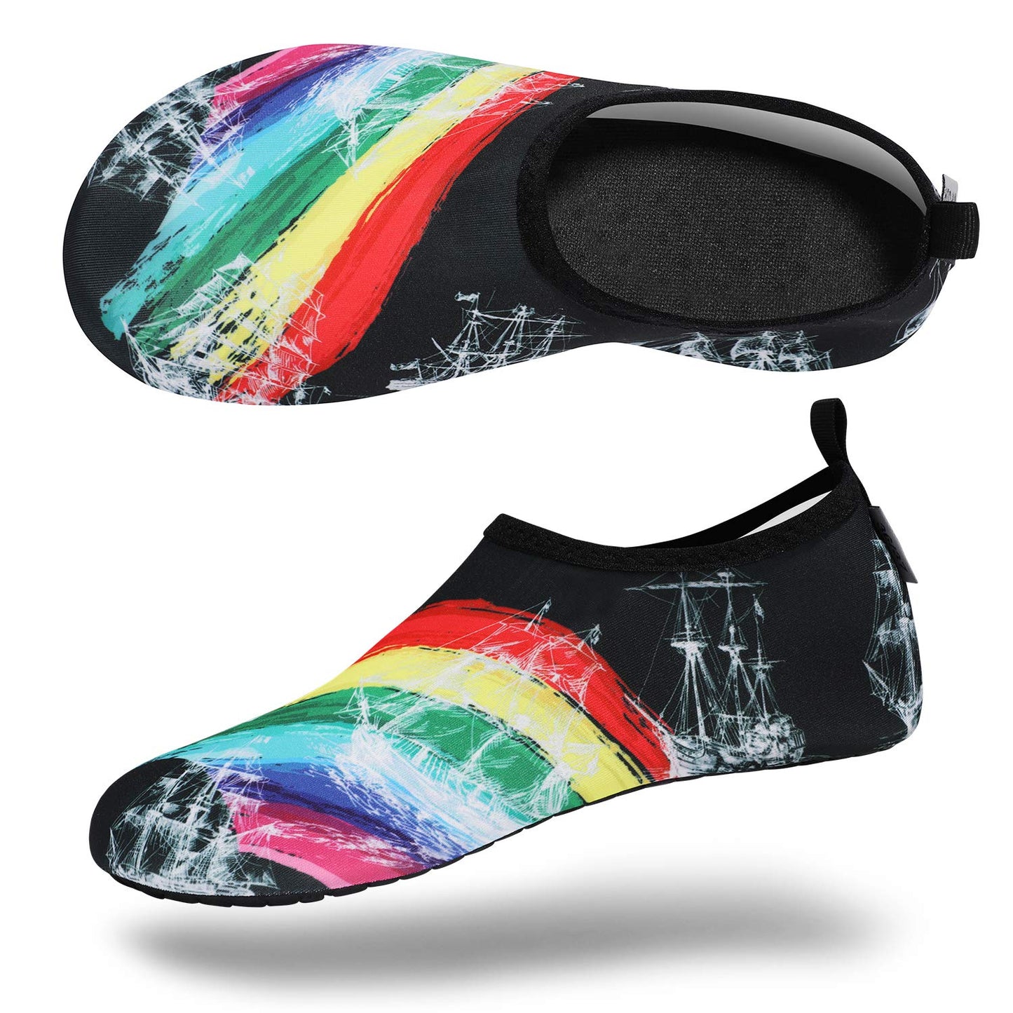 Chaussures de sports nautiques VIFUUR, chaussettes de yoga aquatiques à séchage rapide, pieds nus, à enfiler pour hommes et femmes