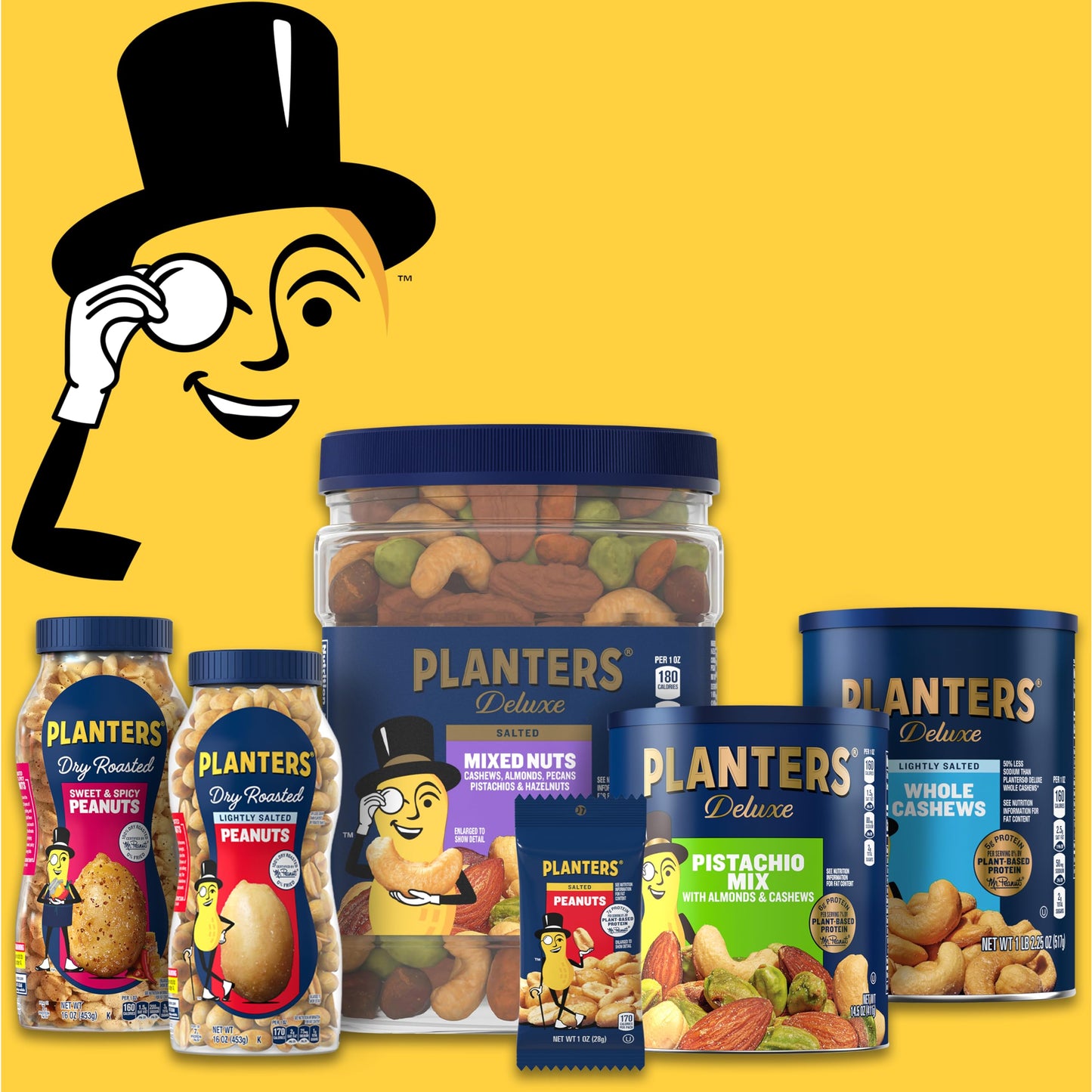 PLANTERS Pistachio Nuts Lovers Nut Mix with Pistachios no shell, Almonds & Cashews, Party Snacks, Plant-Based Protein, After School Snack, Bulk Nuts, Kosher 1lb 2.5oz