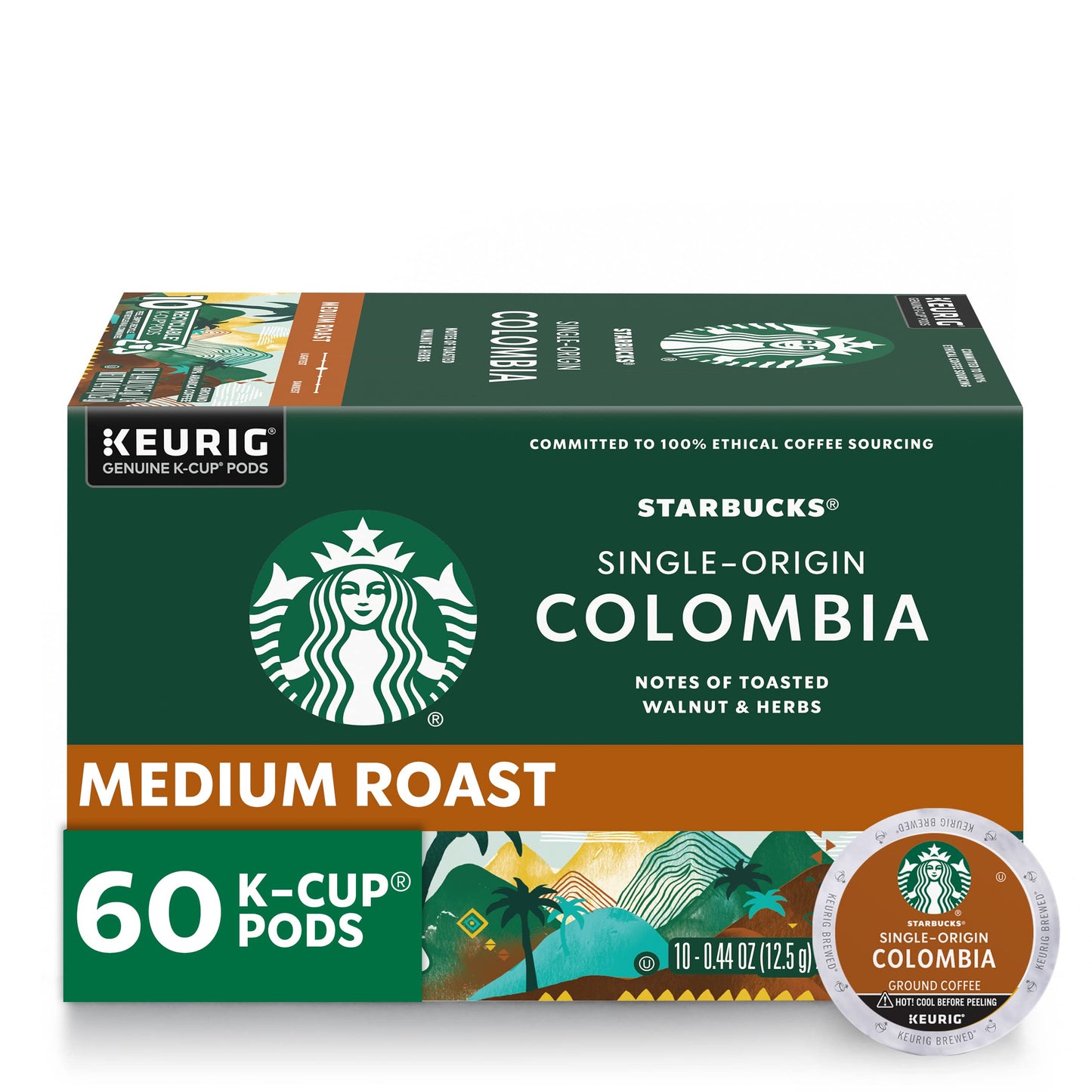 Starbucks K-Cup-Kaffeepads, natürlich aromatisiertes Kaffee-Vielfaltspaket für Keurig-Kaffeemaschinen, 100 % Arabica, 1 Schachtel (40 Pads)