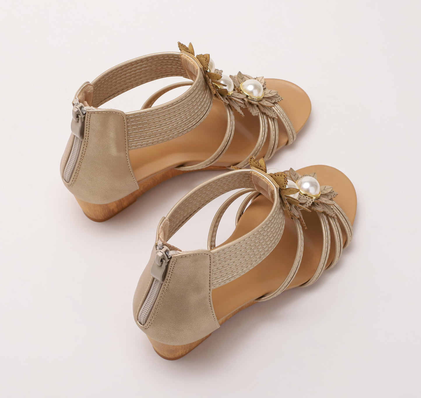 Keilsandalen für Damen, elegant, lässig, für den Sommer, süß, bequem, mit Keilabsatz, Strandsandale