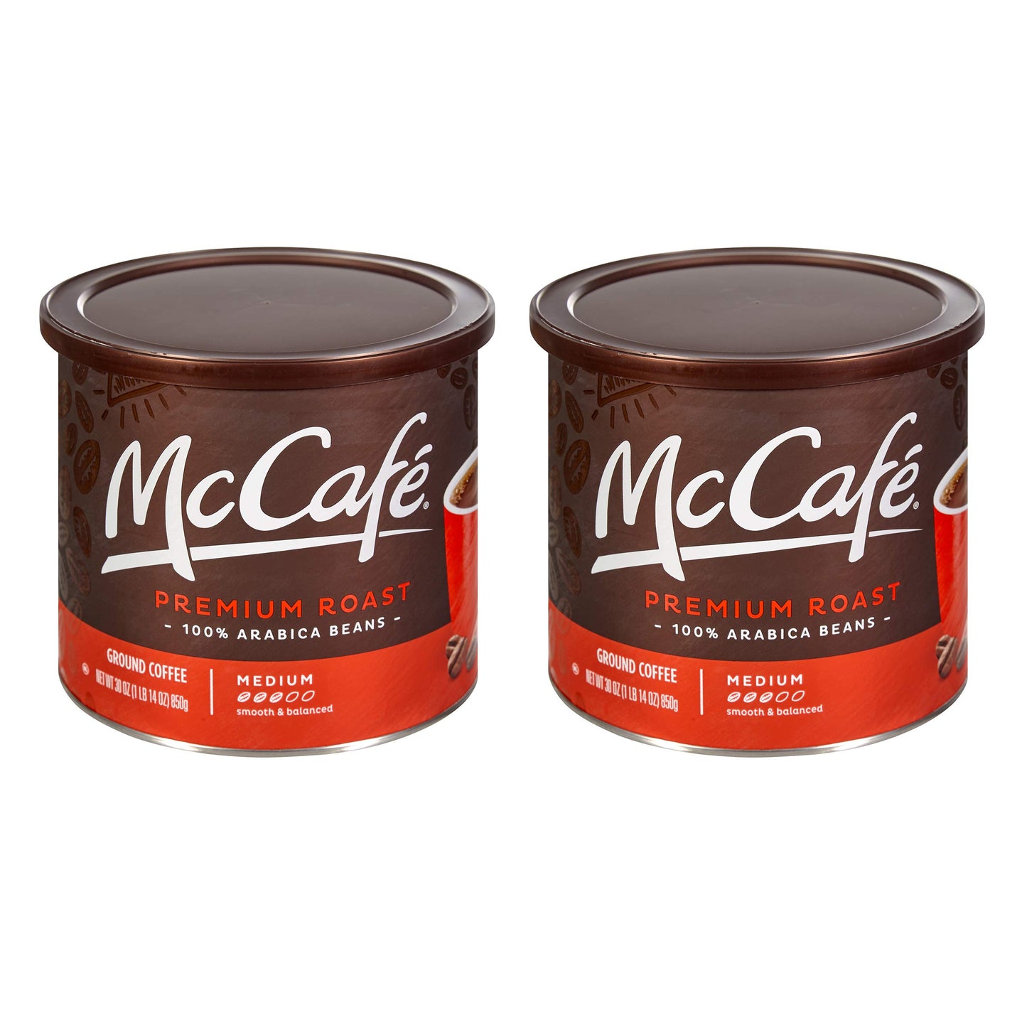 McCafe Colombian, Medium-Dark Roast Ground Coffee, 24 oz Canister