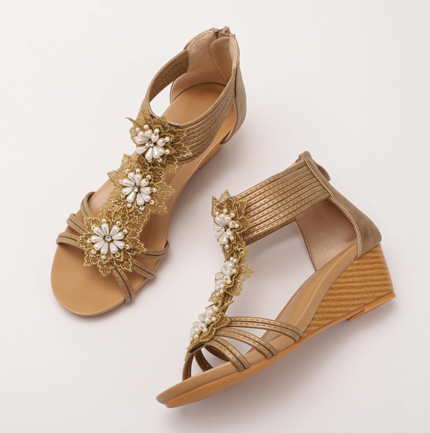 Keilsandalen für Damen, elegant, lässig, für den Sommer, süß, bequem, mit Keilabsatz, Strandsandale