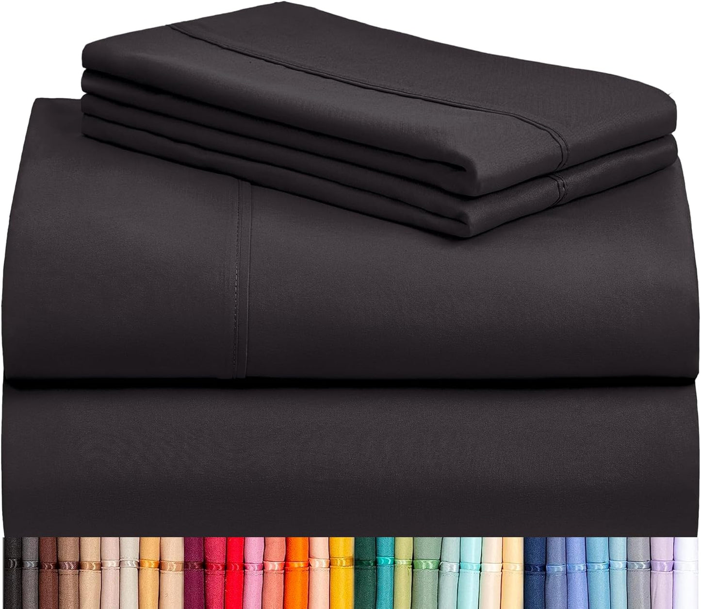 LClub Luxury 4-Piece Cooling Microfiber Sheet Set