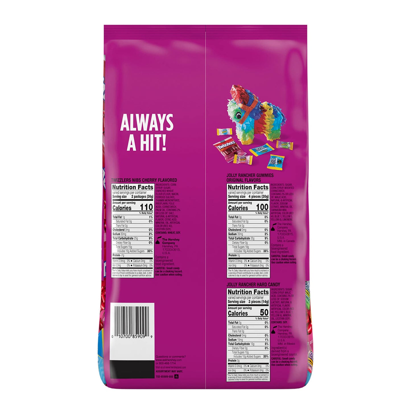 JOLLY RANCHER Assorted Fruit Flavored Hard Candy Bulk Bag, 5 lb