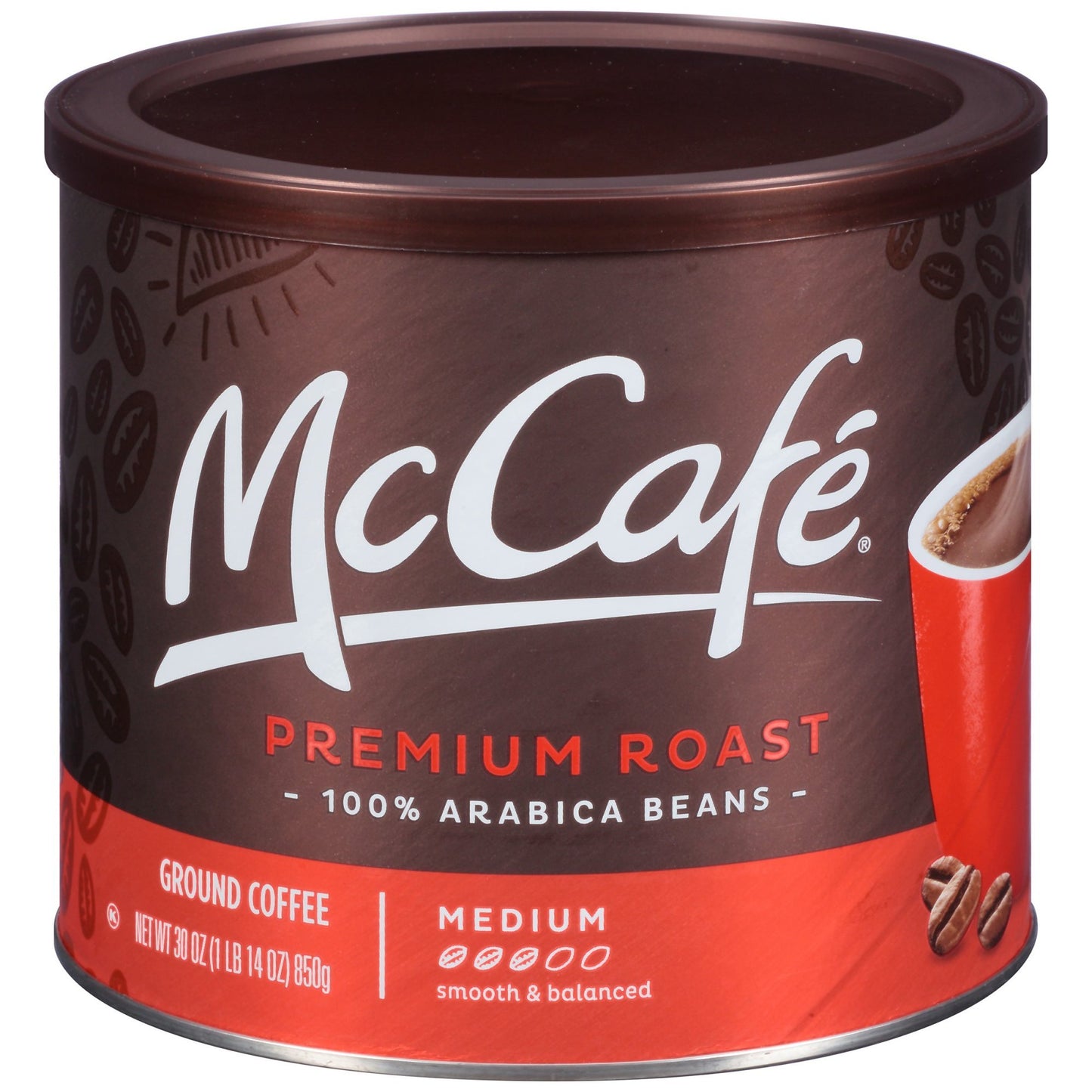 McCafe Colombian, Medium-Dark Roast Ground Coffee, 24 oz Canister