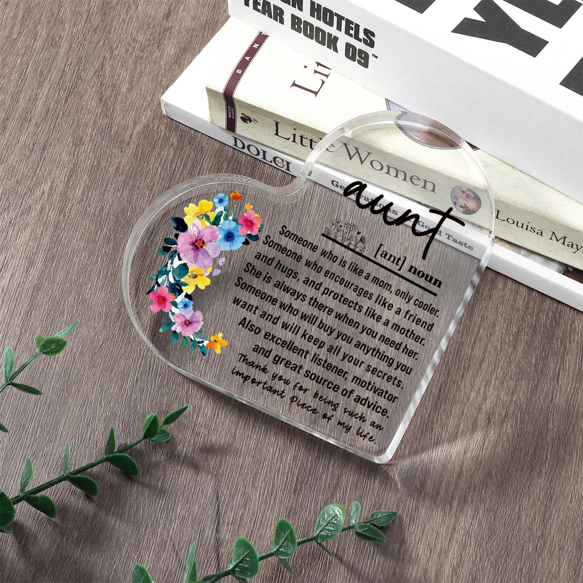 A heartfelt thank-you gift that says it all—beautifully printed on a clear 4.7 x 4.3 inch acrylic sign. Stylish, lightweight, and ready to display on any desk, shelf, or tabletop. Each piece is gift-ready and designed to leave a lasting impression.