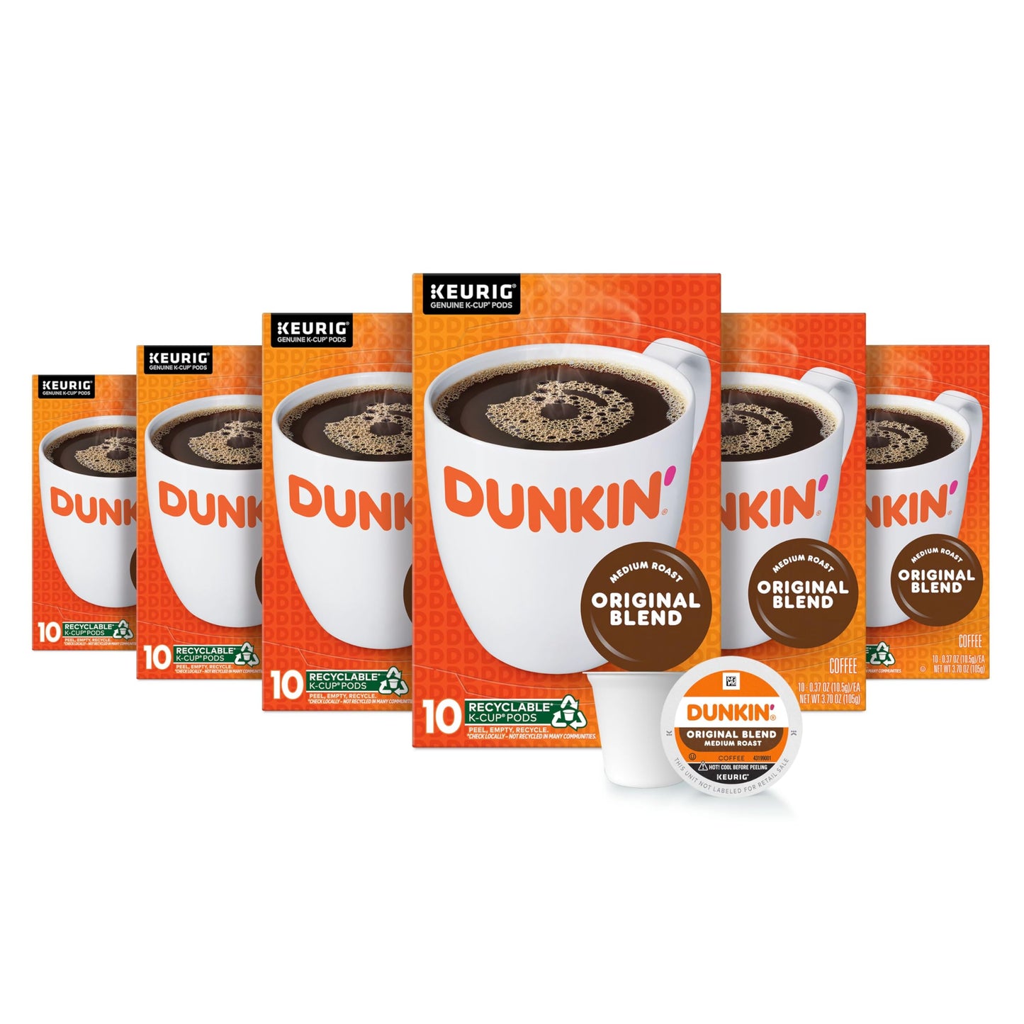 Dunkin' Best Sellers Coffee Variety Pack, 60 Keurig K-Cup Pods