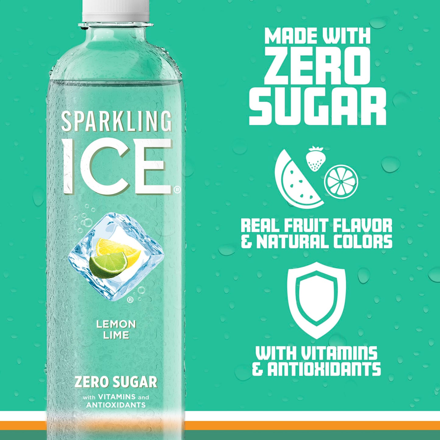 Sparkling Ice, Black Cherry Sparkling Water, Zero Sugar Flavored Water, with Vitamins and Antioxidants, Low Calorie Beverage, 17 fl oz Bottles (Pack of 12)