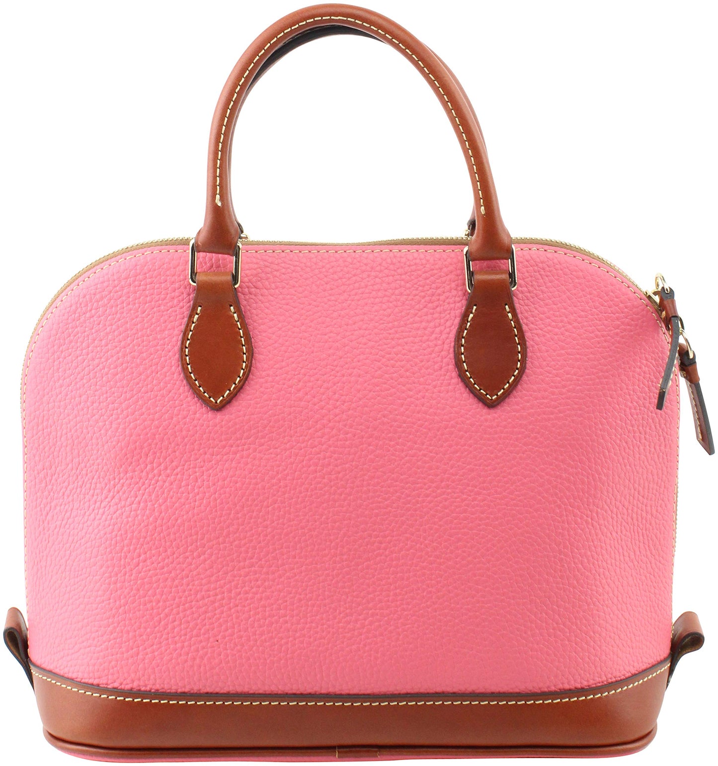 Dooney & Bourke Women's Zip Zip Satchel in Pebble Grain Leather, Large Handbag with Adjustable & Detachable Shoulder Strap