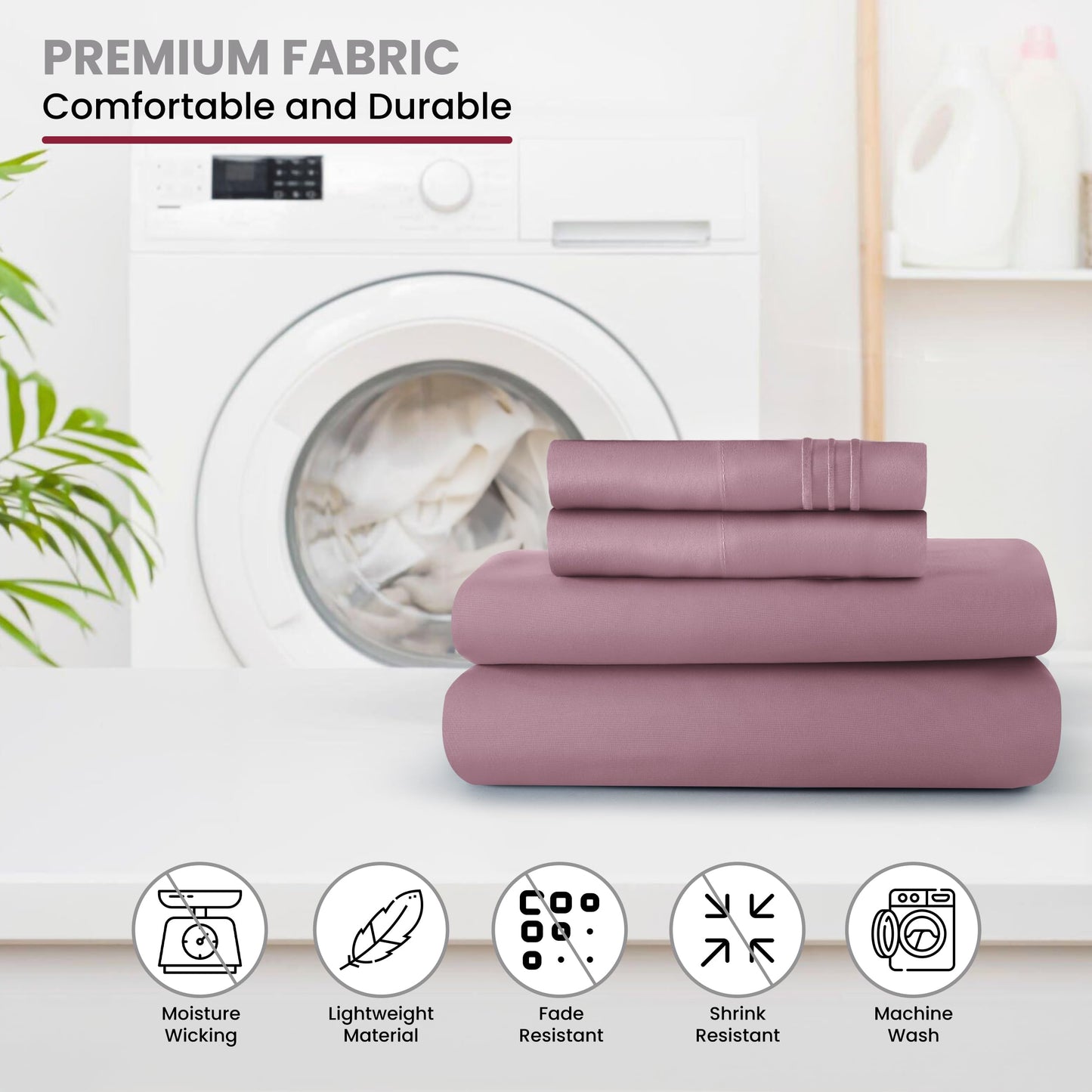 LUX Decor Paisley King-Bettlaken-Set, 6-teilig, weiche, knitterfreie Mikrofaser-Bettlaken – luxuriös bedruckte Bettlaken, inklusive Bettlaken, Spannbettlaken mit tiefen Taschen und 4 Kissenbezügen – Taupe