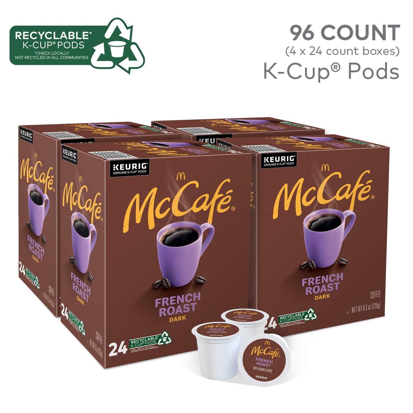 McCafe Premium Medium Roast K-Cup Coffee Pods, Premium Roast, 84 Count
