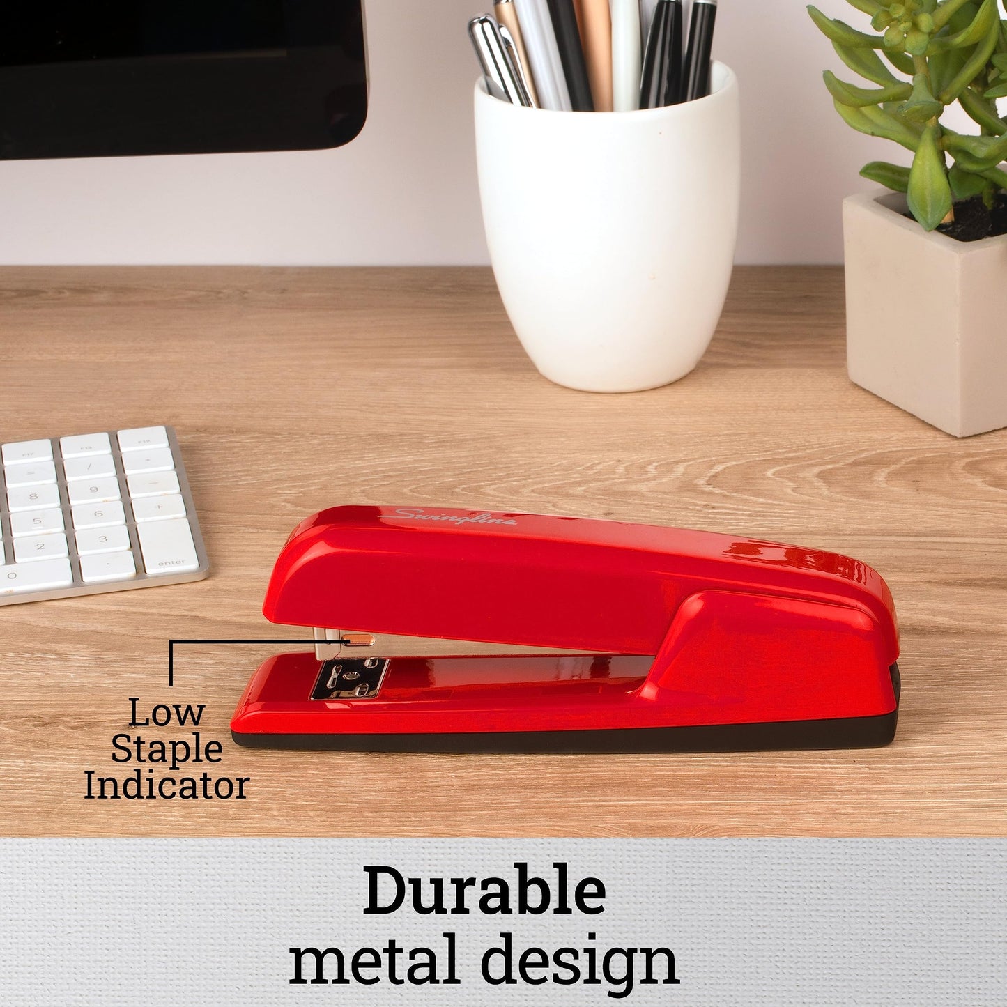Swingline Stapler, 30 Sheet Capacity, 747 Business Stapler, Jam Free, Metal, Gold Chrome (74721)