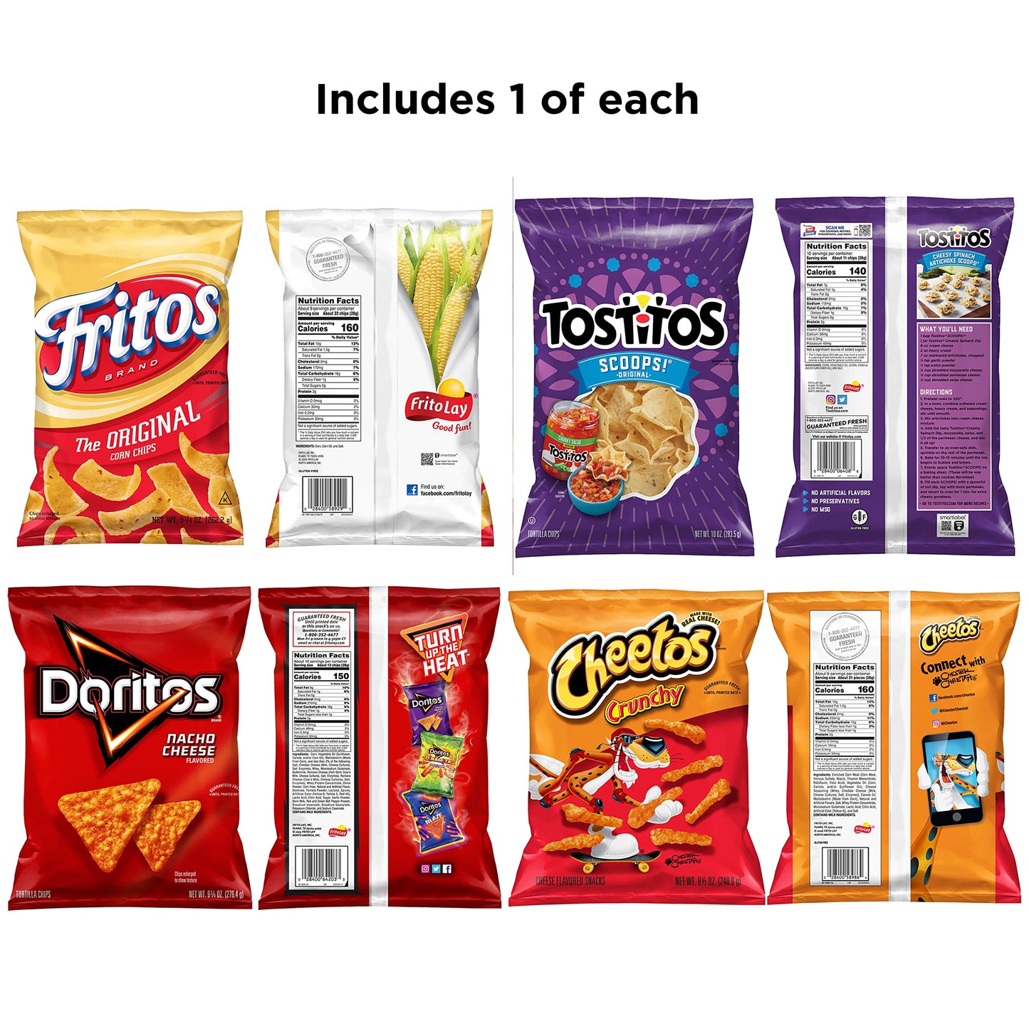 Frito Lay Ultimate Classic Snacks Package, Variety Assortment of Chips, Cookies, Crackers, & Nuts, (Pack of 40) (Packaging May Vary)