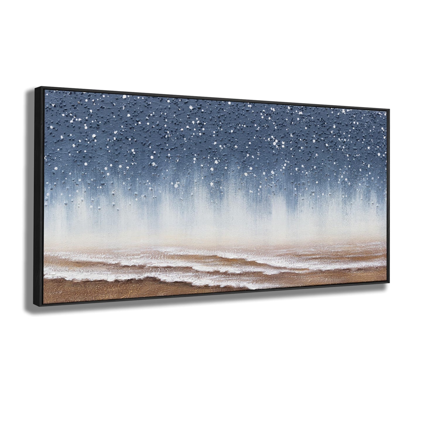 Gerahmte Wandkunst, abstrakte Wanddekoration mit Blattgold, Leinwanddrucke, Gemälde, abstrakte Kunstwerke für Wohnzimmer, Büro, Schlafzimmer, Heimdekoration, 61 x 121 cm