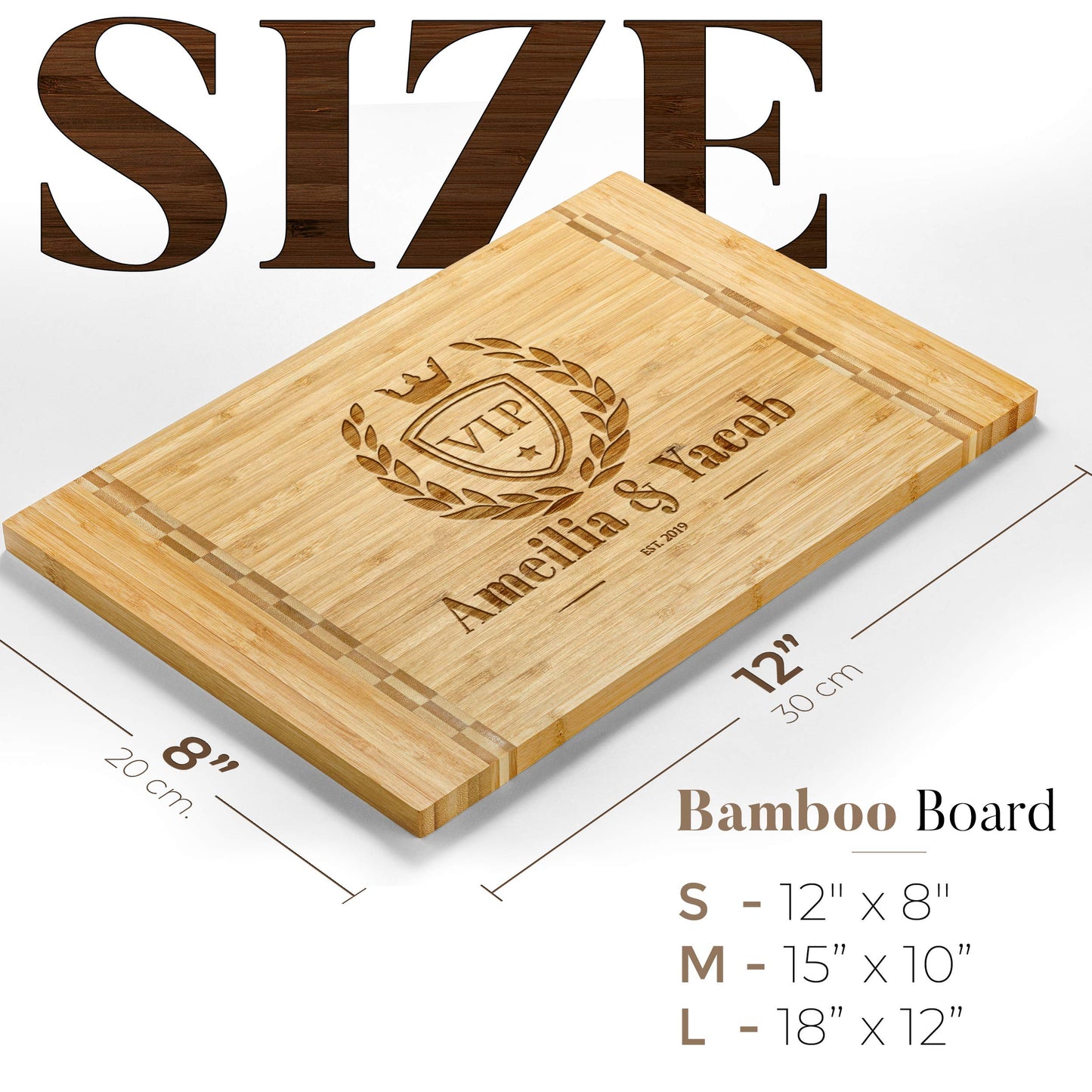 Personalisiertes Walnuss-Schneidebrett mit Untersetzern, Mineralöl und Geschenkverpackung erhältlich – Gestalten Sie Ihr eigenes Schneidebrett, hergestellt in den USA (Design 22, 3. Walnuss 17"x11")