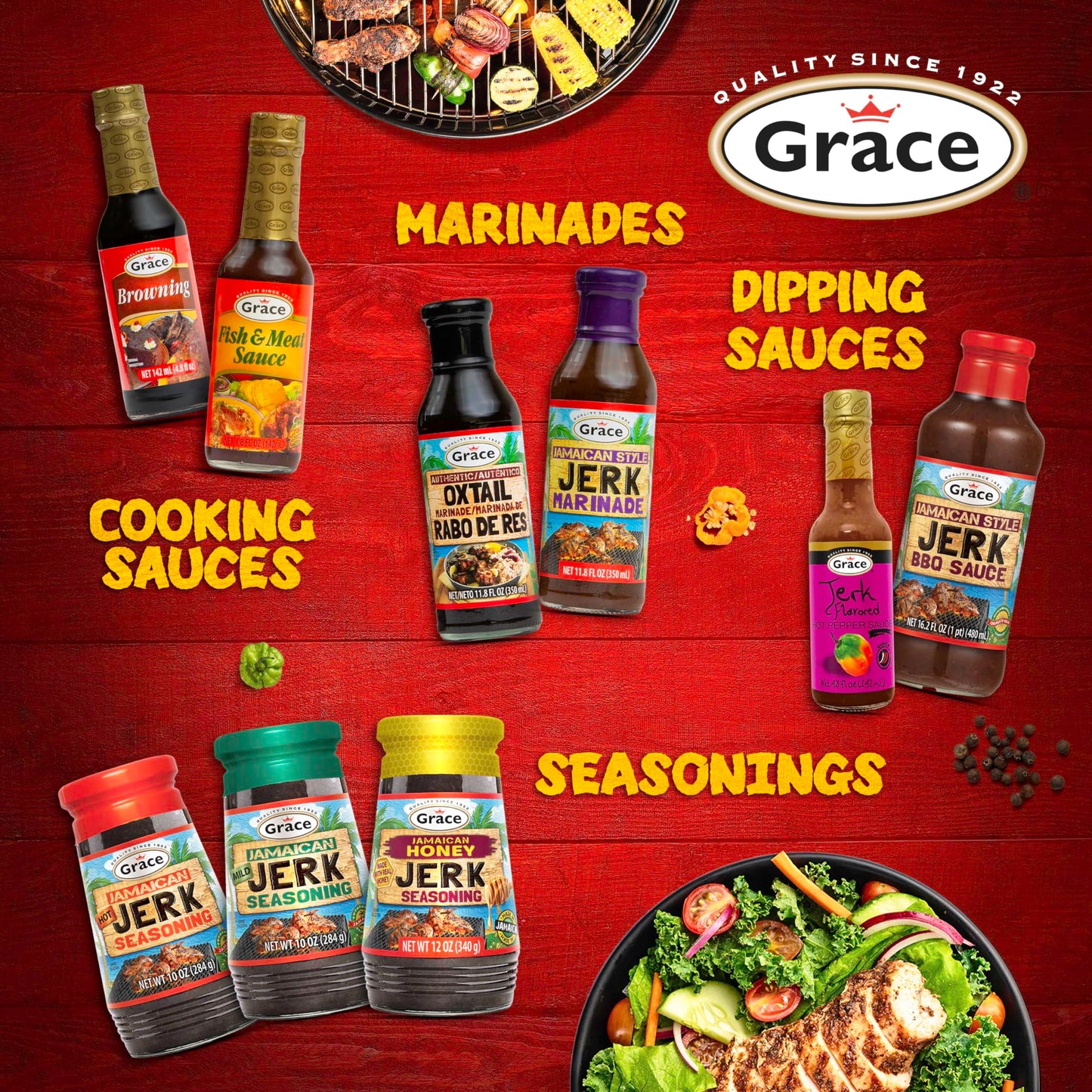Grace Browning Sauce Jamaican 4.8oz - 3 Pack Browning Sauce for Grilling & Baking Jamaican Food - Jamaican Seasoning Sauce for Beef Gravy Vegetarian Gravy Brown Gravy Sauce & Oxtail Seasoning Jamaican