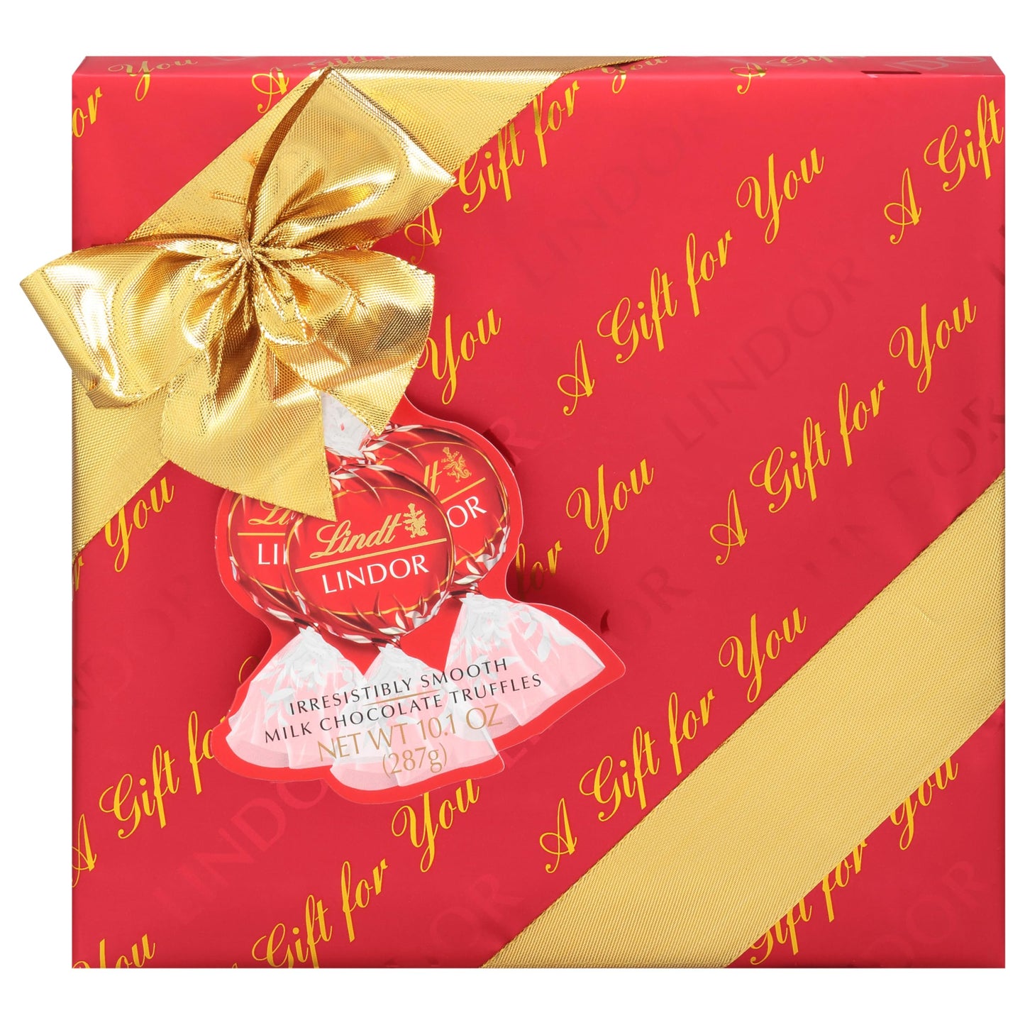 Lindt LINDOR Milk Chocolate Candy Truffles, Milk Chocolate with Smooth, Melting Truffle Center, 25.4 oz., 60 Count