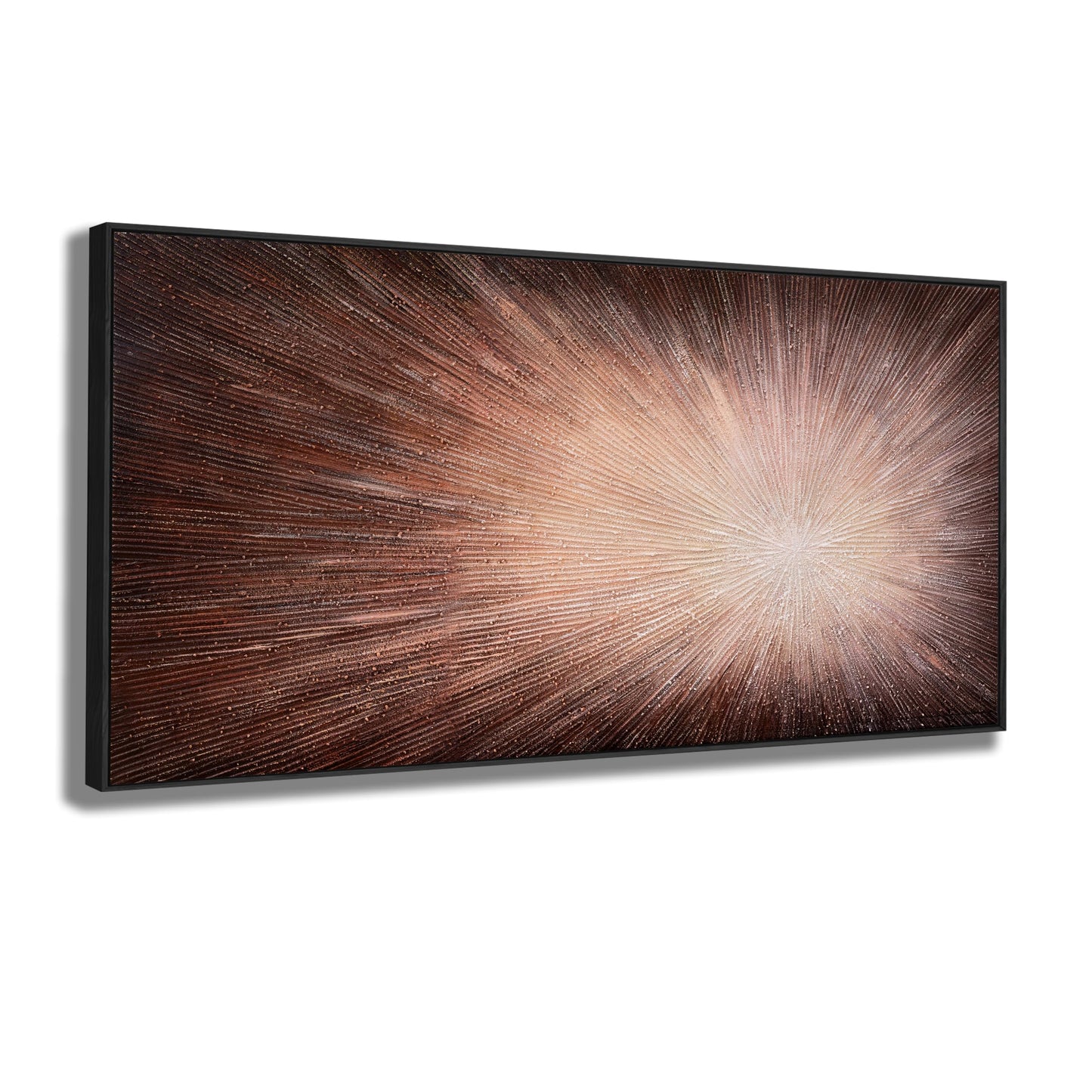 Gerahmte Wandkunst, abstrakte Wanddekoration mit Blattgold, Leinwanddrucke, Gemälde, abstrakte Kunstwerke für Wohnzimmer, Büro, Schlafzimmer, Heimdekoration, 61 x 121 cm