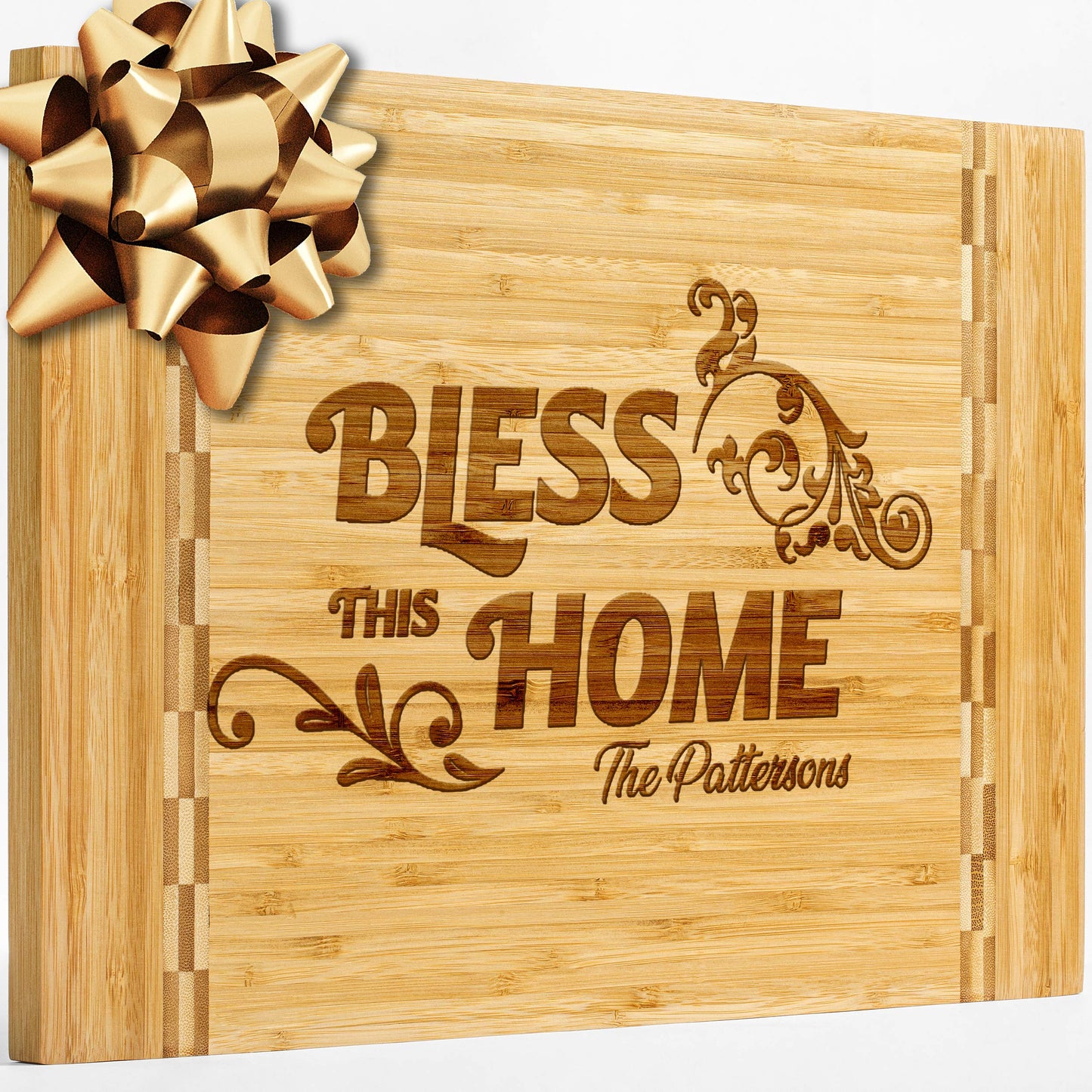 Personalisiertes Walnuss-Schneidebrett mit Untersetzern, Mineralöl und Geschenkverpackung erhältlich – Gestalten Sie Ihr eigenes Schneidebrett, hergestellt in den USA (Design 22, 3. Walnuss 17"x11")