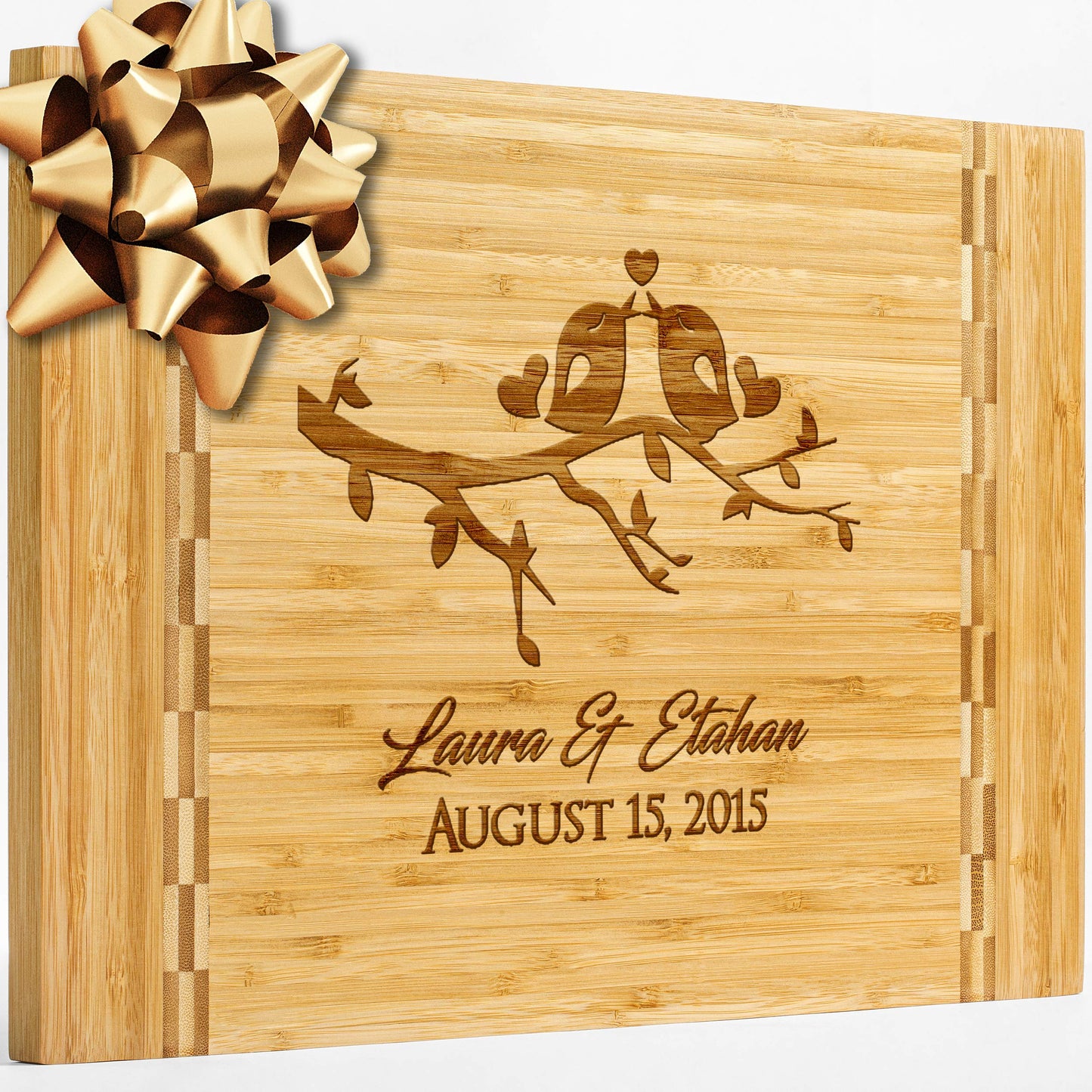 Personalisiertes Walnuss-Schneidebrett mit Untersetzern, Mineralöl und Geschenkverpackung erhältlich – Gestalten Sie Ihr eigenes Schneidebrett, hergestellt in den USA (Design 22, 3. Walnuss 17"x11")
