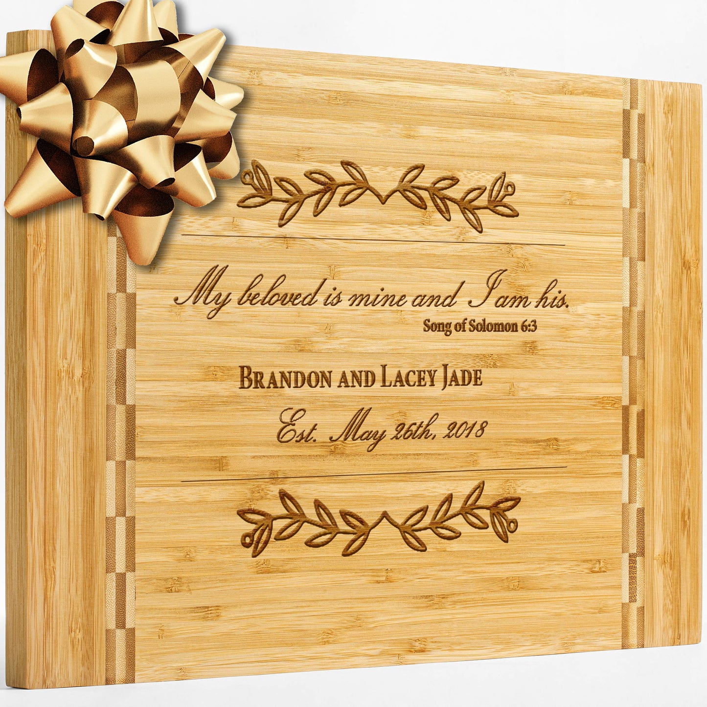 Personalisiertes Walnuss-Schneidebrett mit Untersetzern, Mineralöl und Geschenkverpackung erhältlich – Gestalten Sie Ihr eigenes Schneidebrett, hergestellt in den USA (Design 22, 3. Walnuss 17"x11")