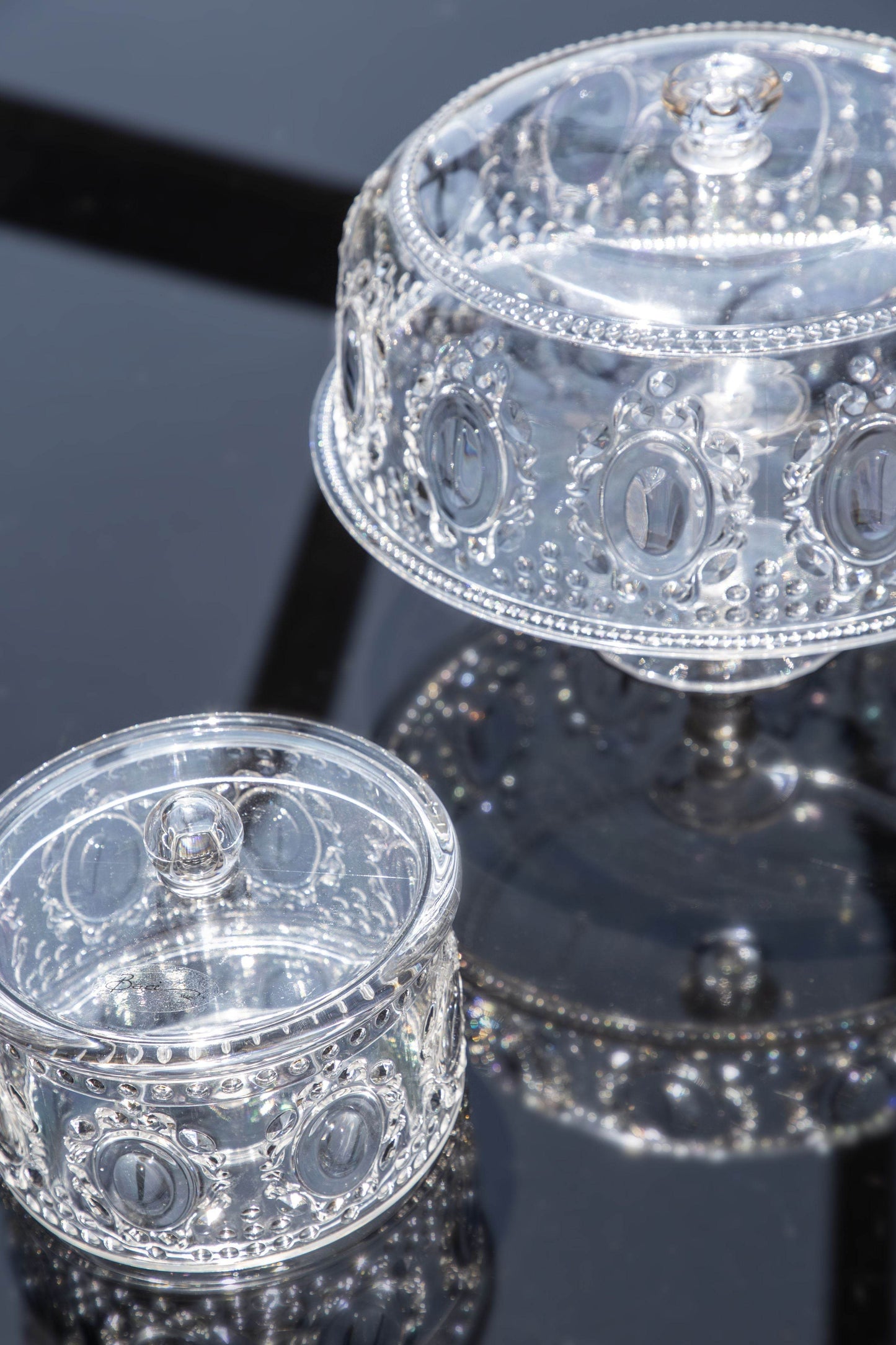 Acrylic Candy Jar with Lid - Baroque & Rock