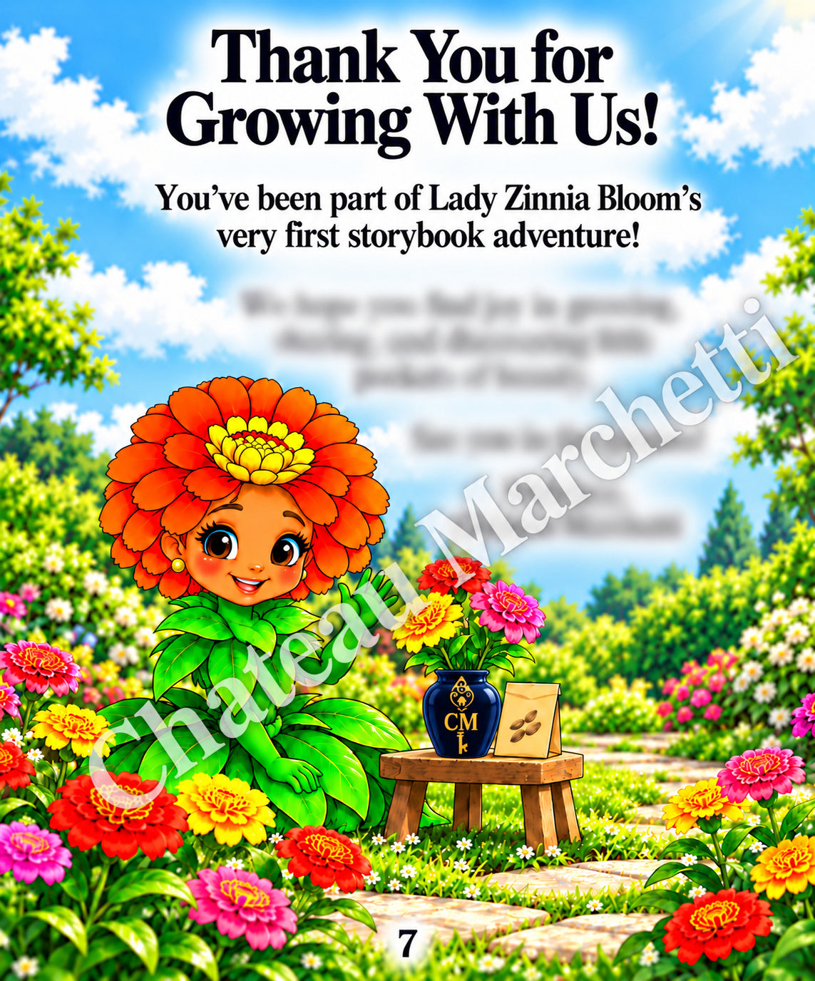 Lady Zinnia Bloom’s Little Pockets of Beauty | Children’s Gardening eBook | Illustrated PDF