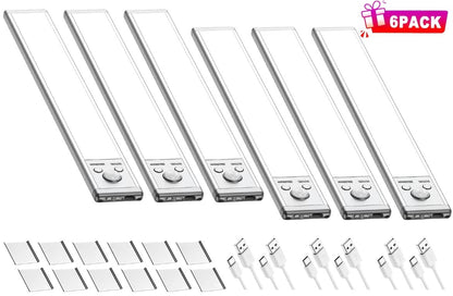 Rechargeable Motion Sensor LED Light Bars | Multi-Brightness Modes | Magnetic Stick-On | Indoor & Covered Outdoor Use