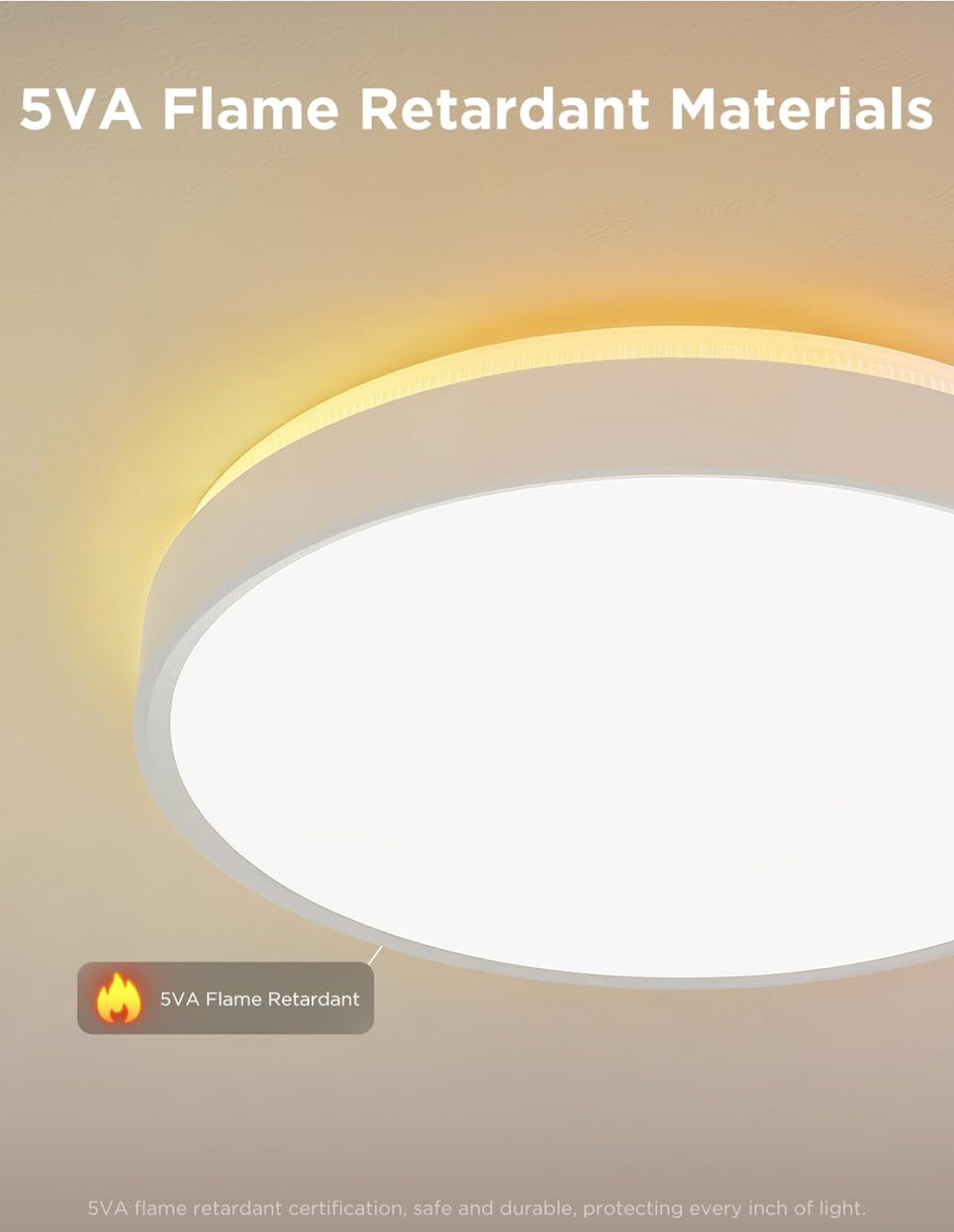 Govee Smart Ceiling Light 4300LM, RGBIC LED Ceiling Light Fixture Works with Matter, Flush Mount Light Fixture, DIY Colors, 2700K-6500K
