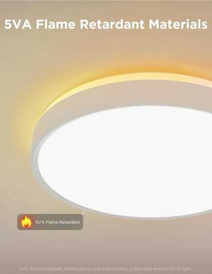 Govee Smart Ceiling Light 4300LM, RGBIC LED Ceiling Light Fixture Works with Matter, Flush Mount Light Fixture, DIY Colors, 2700K-6500K