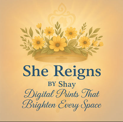 Joyful Harmony Printable Music Coloring Art | She Reigns by Shay