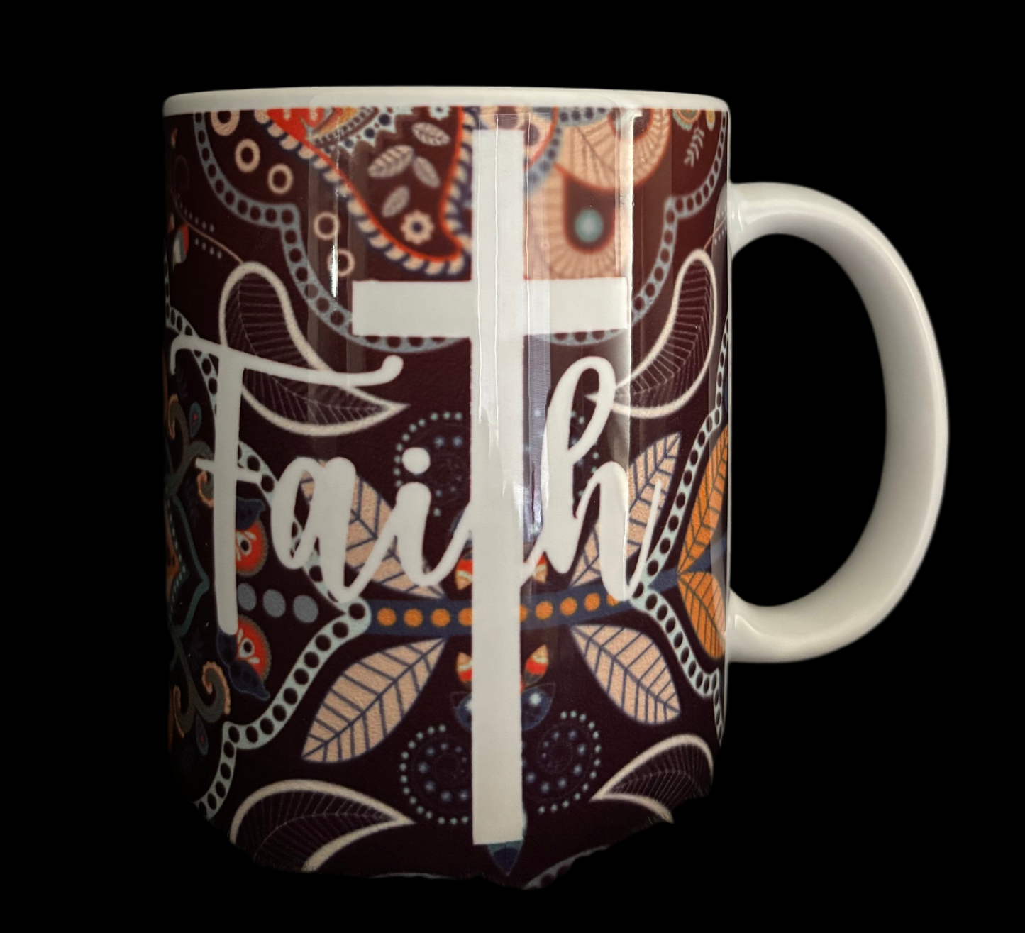 Tasse à café Signature Faith &amp; Grace de 11 oz de Chateau Marchetti® – Un hommage à l'héritage et à la force | Comprend un cadeau bonus gratuit