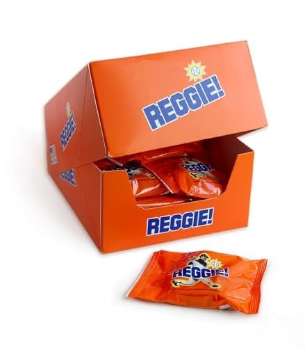 Der REGGIE! Riegel – Karamell und Erdnüsse mit Milchschokoladenüberzug – 50 g Riegel – Empfohlen von Baseballlegende Reggie Jackson – Hergestellt in den USA (mehrere Packungsgrößen) (6er-Pack) 